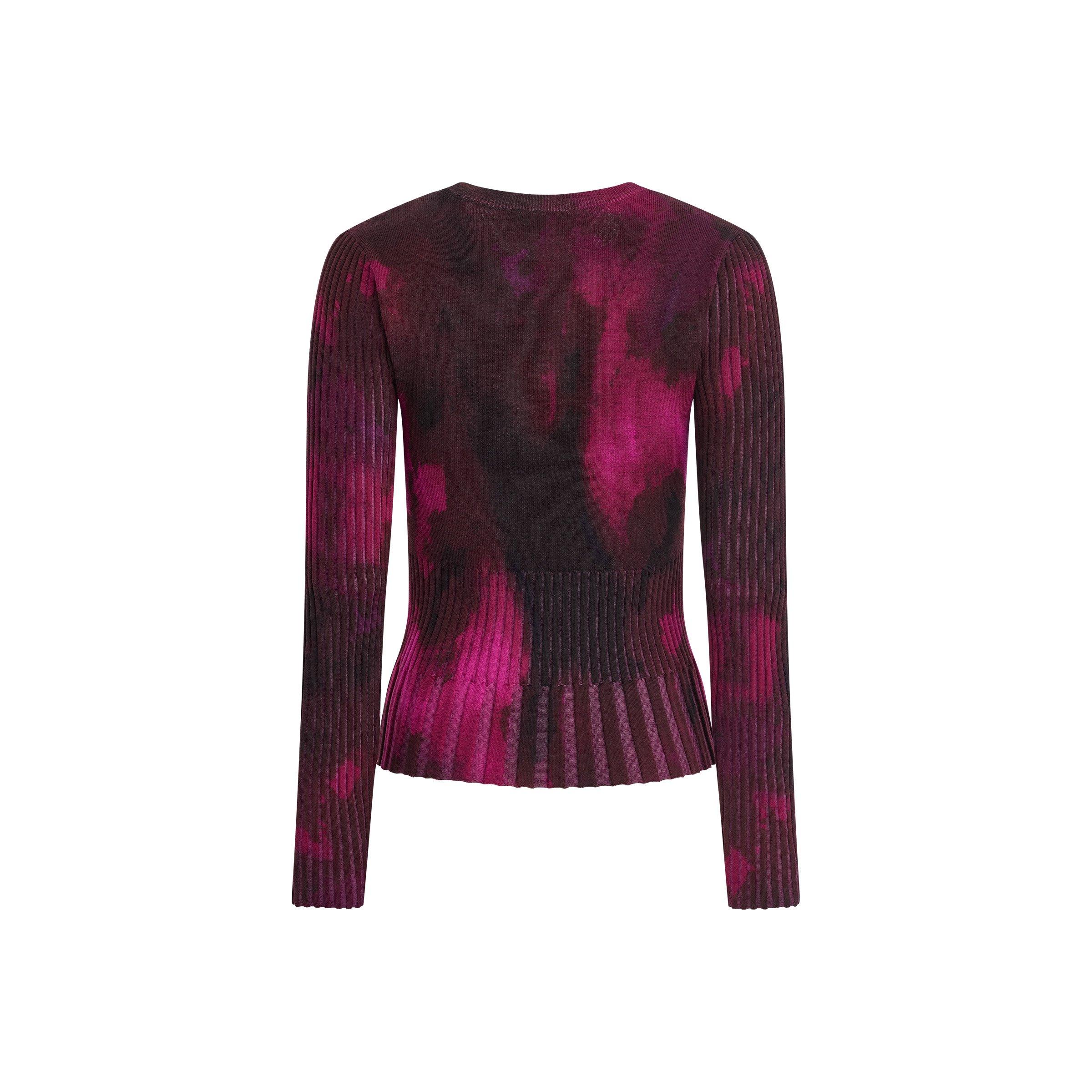 Raspberry Haze - DKNY - DKNY Rib LS Top Ld64 - 2