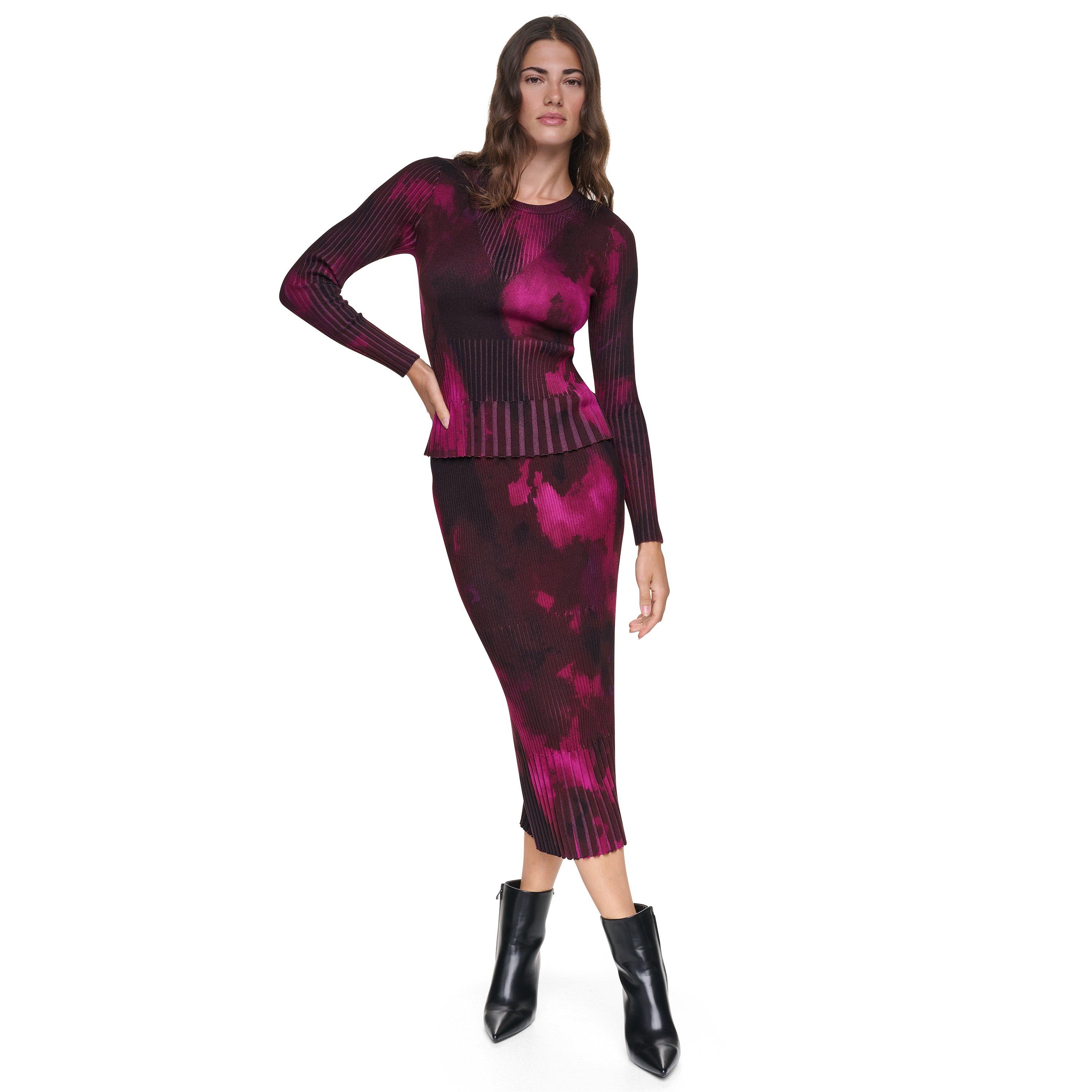 Raspberry Haze - DKNY - DKNY Rib LS Top Ld64 - 4