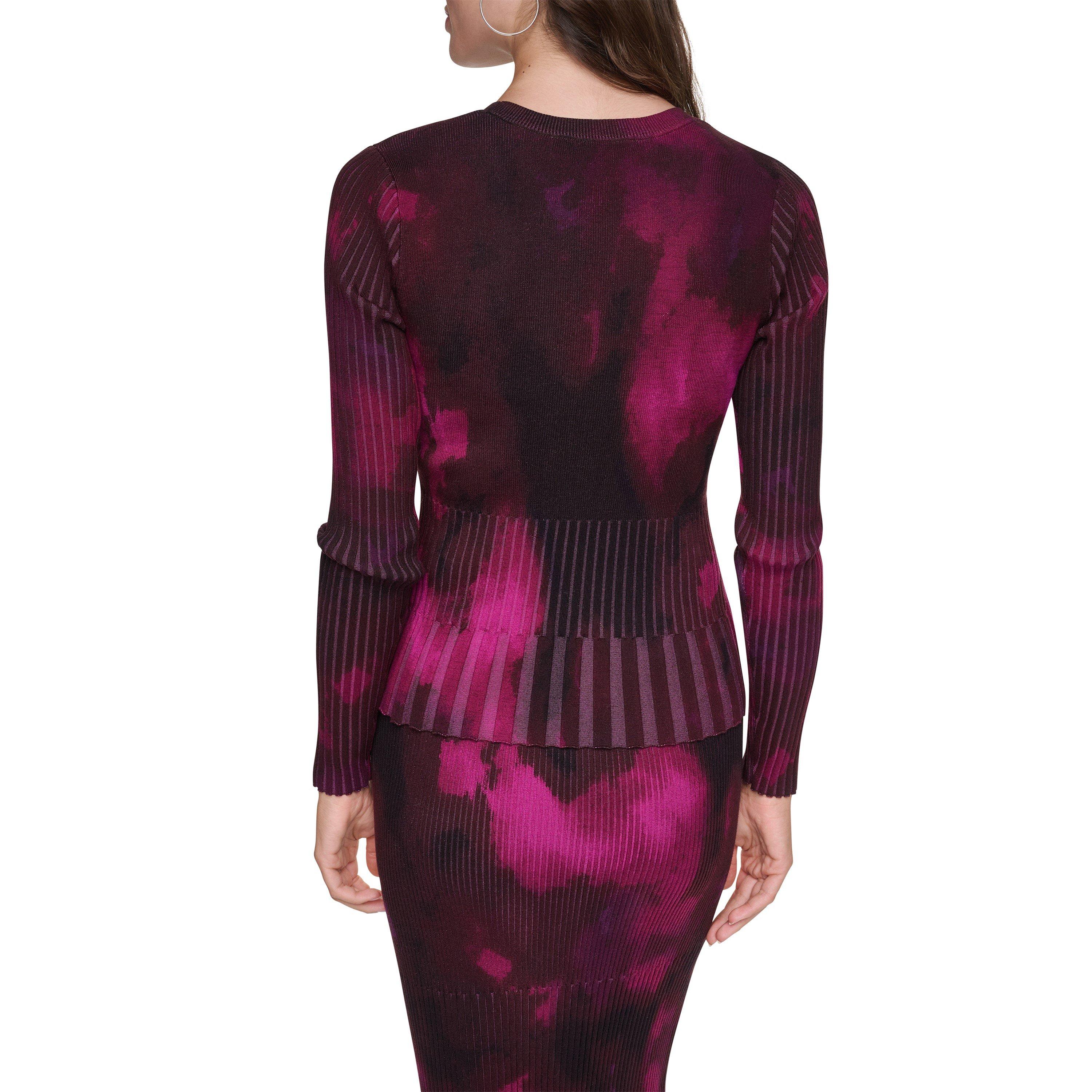 Raspberry Haze - DKNY - DKNY Rib LS Top Ld64 - 6