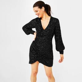 Biba Sequin Wrap Dress