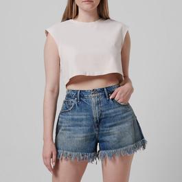 Good American Cropped T Shirt