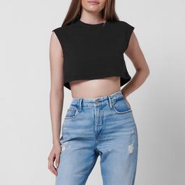 Good American Cropped T Shirt