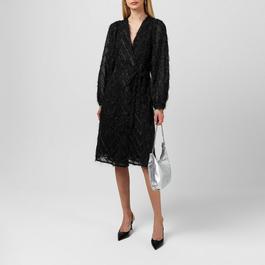 Vila Feather Wrap Dress