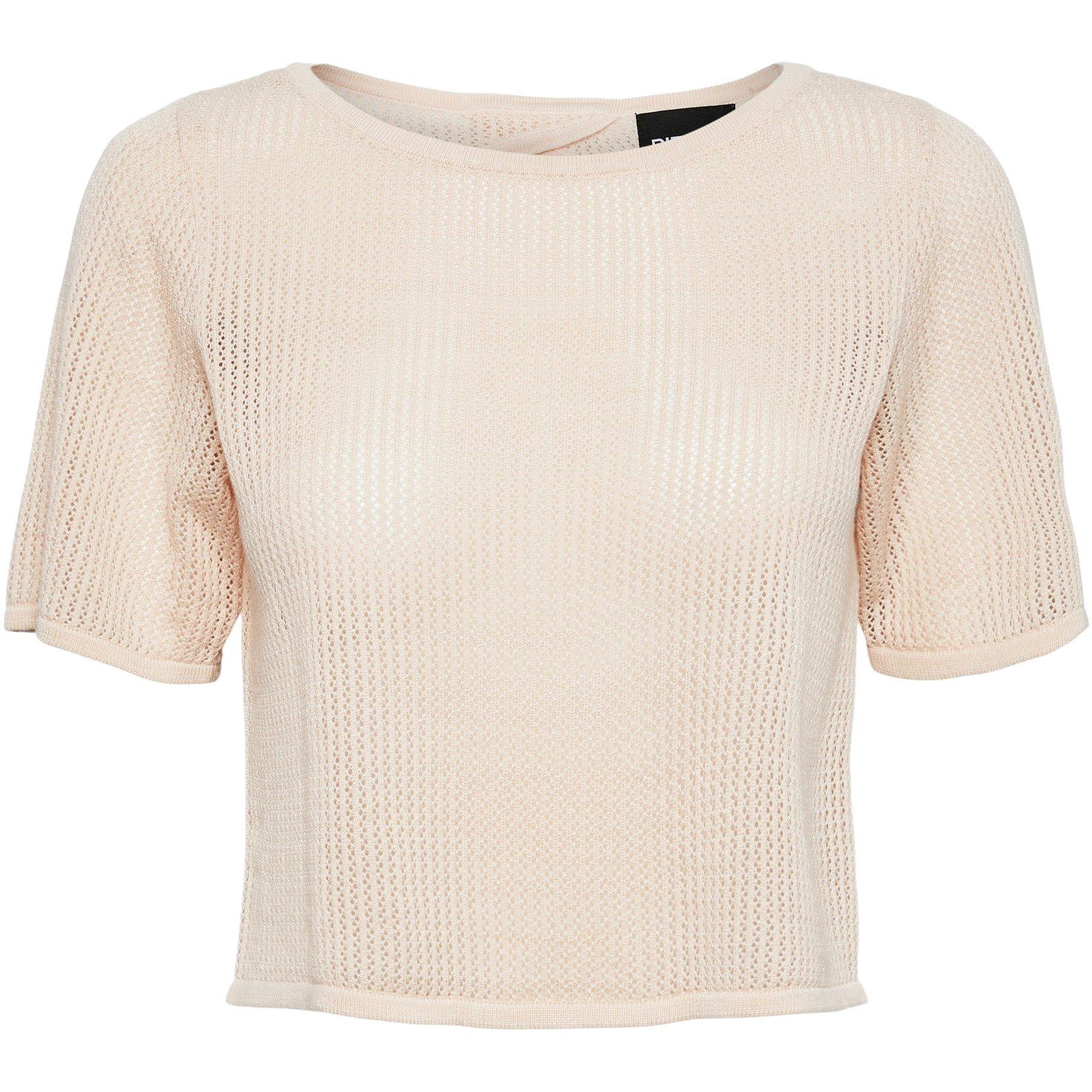 White Smoke - Pieces - Women's Knitted Beach Crop Top - 5