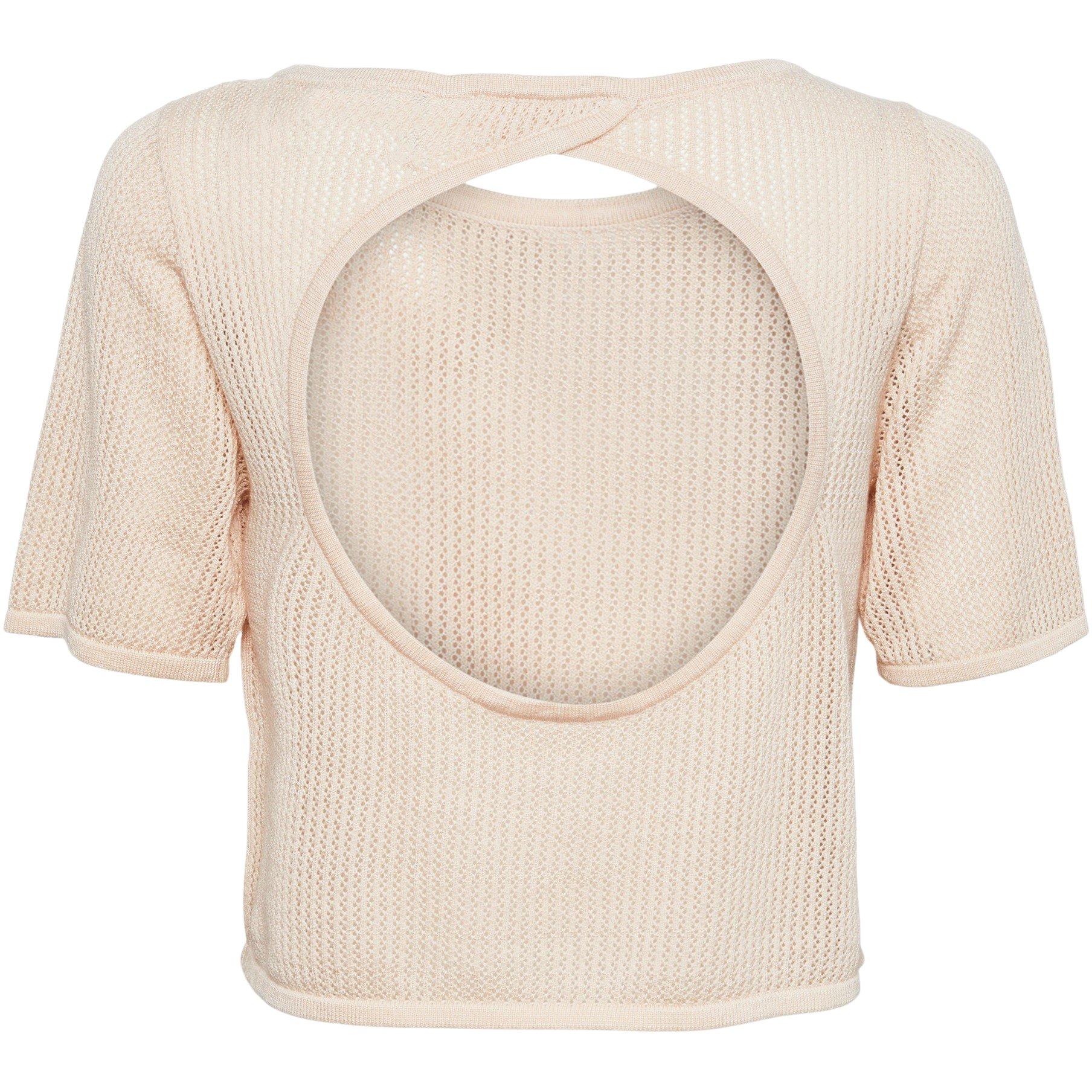 White Smoke - Pieces - Women's Knitted Beach Crop Top - 6