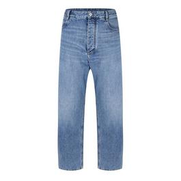 Bottega Veneta Medium Washed Straight Denim Jeans