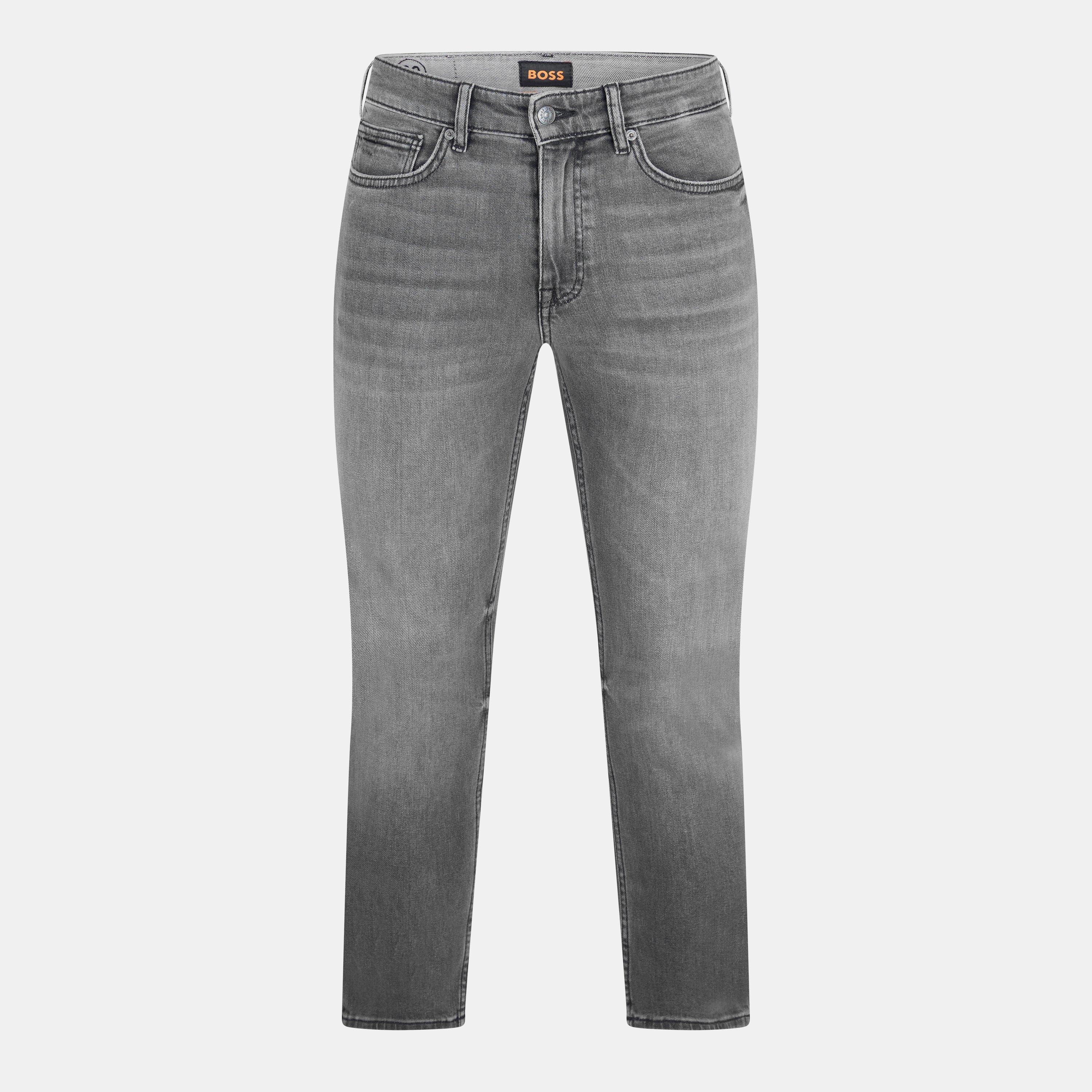 Boss Men's Delaware Slim-Fit Jeans, Modern Silhouette - Grey - 34W R