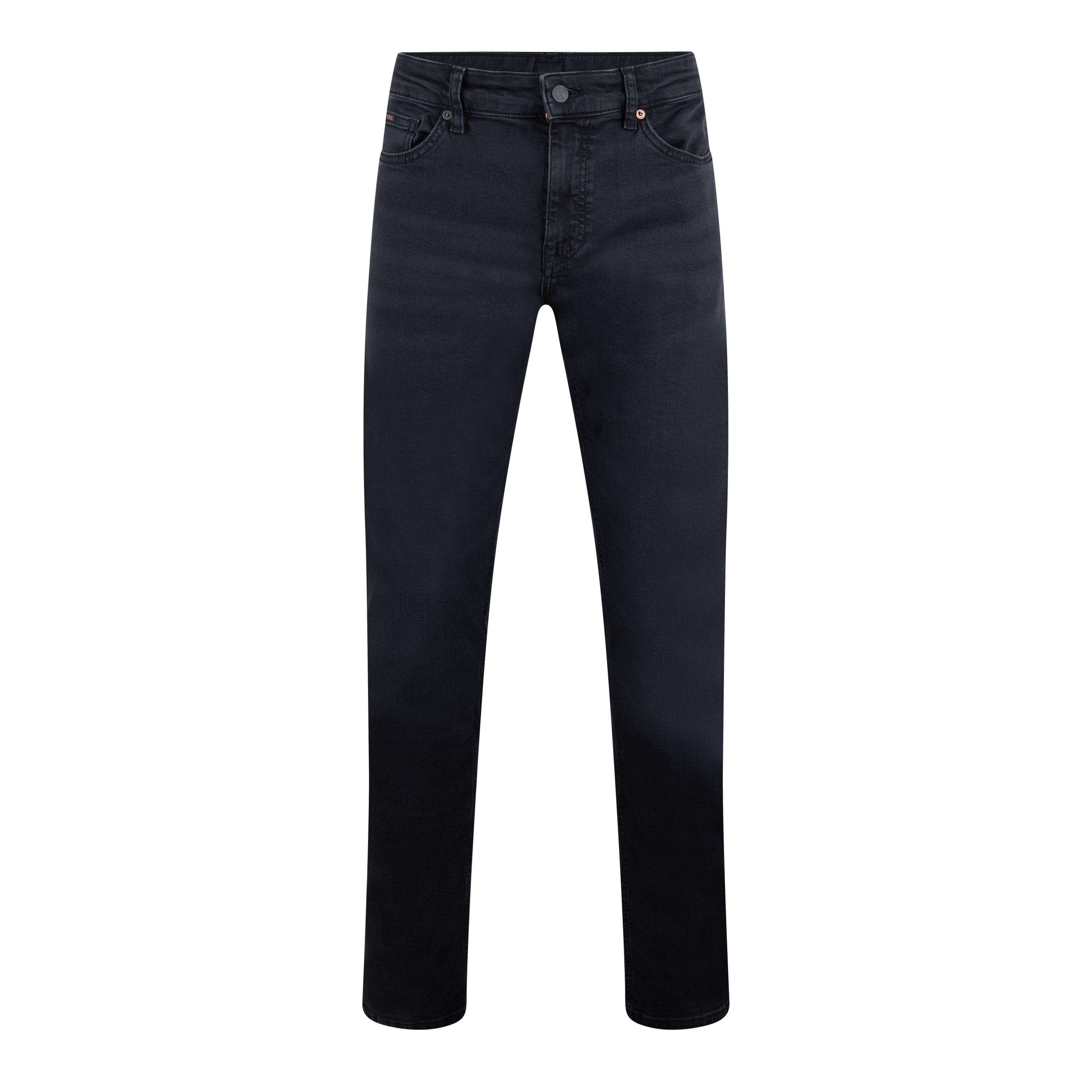 Boss Men's Delaware Slim-Fit Jeans, Modern Silhouette - Coal 008 - 34W R