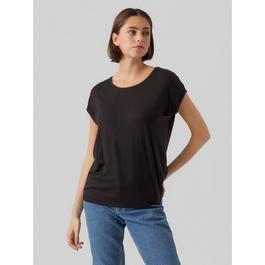 Vero Moda VM Ava Plain Short Sleeve T-Shirt Womens