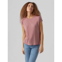 Vero Moda VM Ava Plain Short Sleeve T Shirt Womens