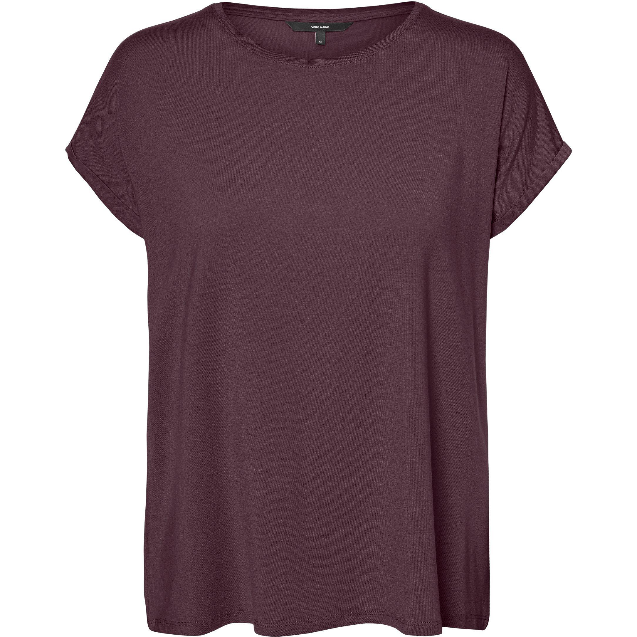 Winetasting - Vero Moda - Ava Plain Short Sleeve T-Shirt Womens - 5