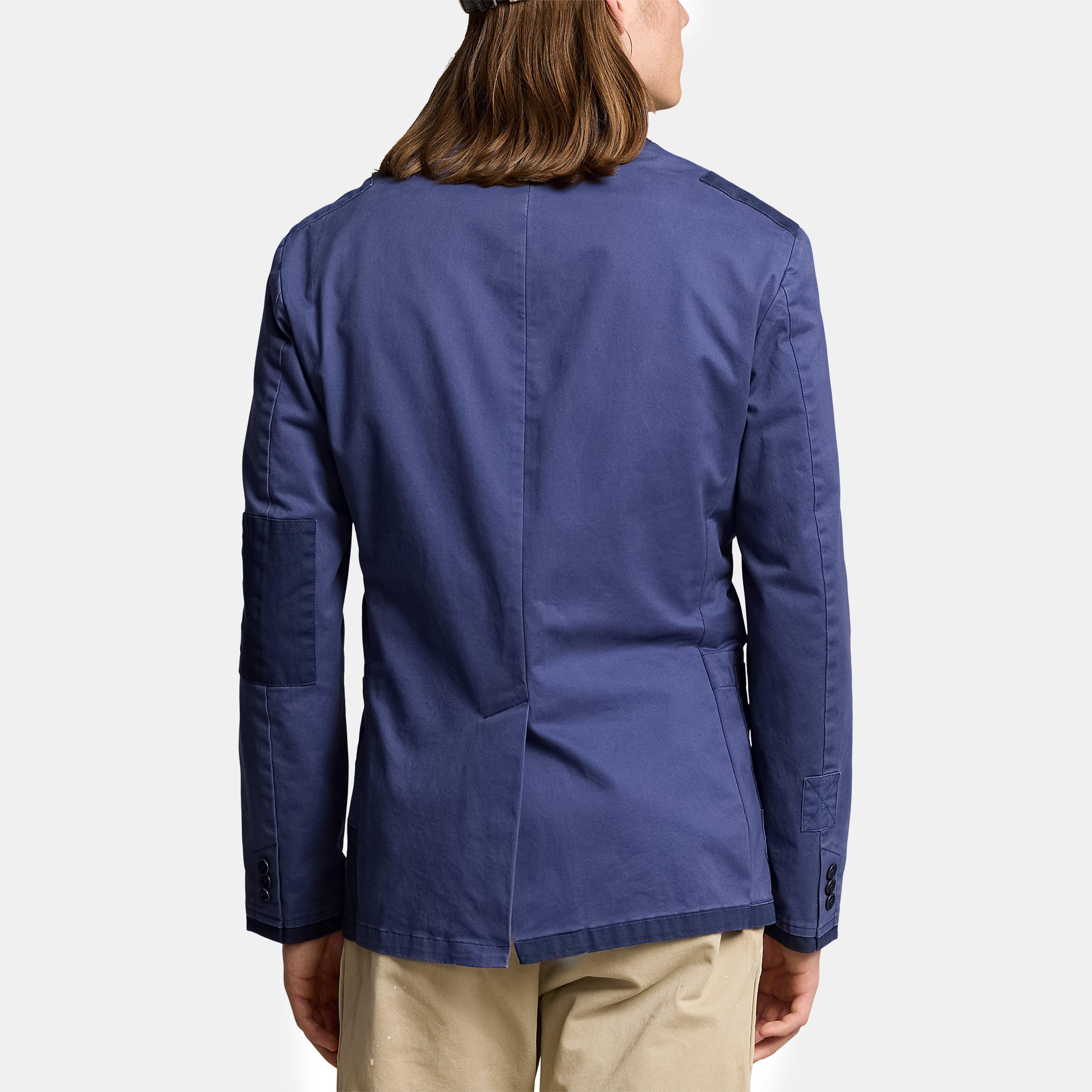 Medium Indigo - Polo Ralph Lauren - Men's Modern Patchwork Cotton Blazer - 3