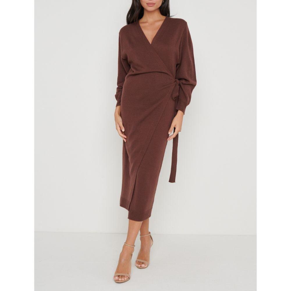Pretty Lavish Beau Wrap Midi Dress