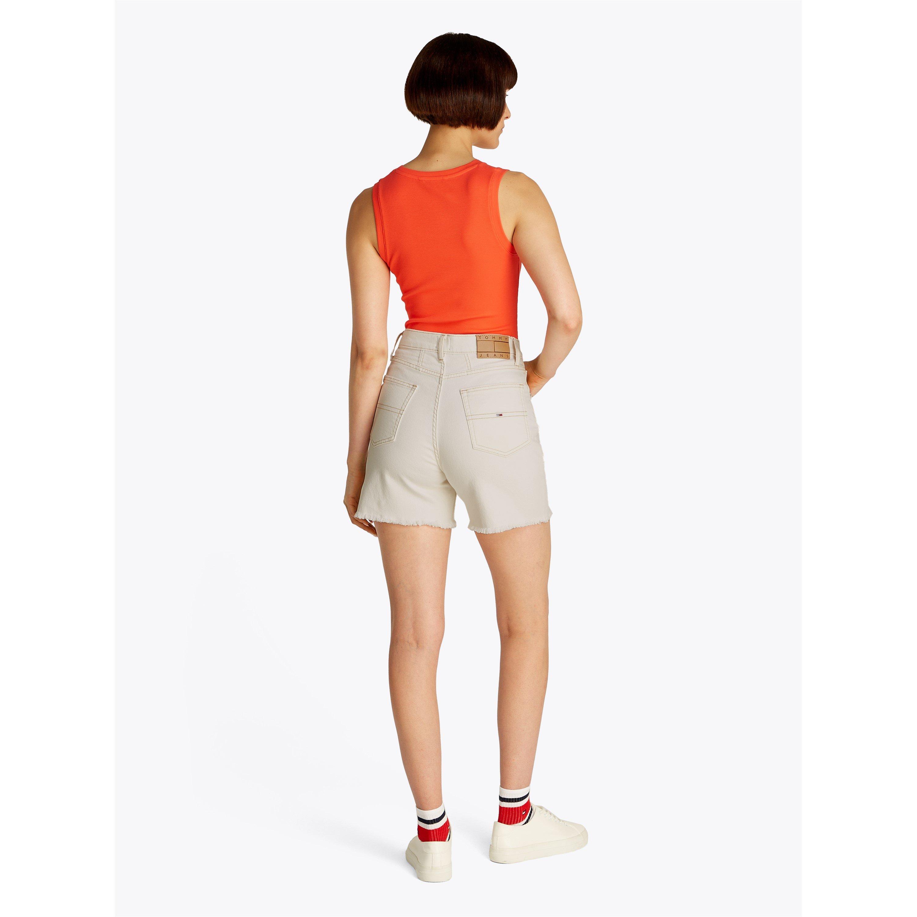 Denim Weiß - Tommy Jeans - Women's Mom Denim Shorts - 6