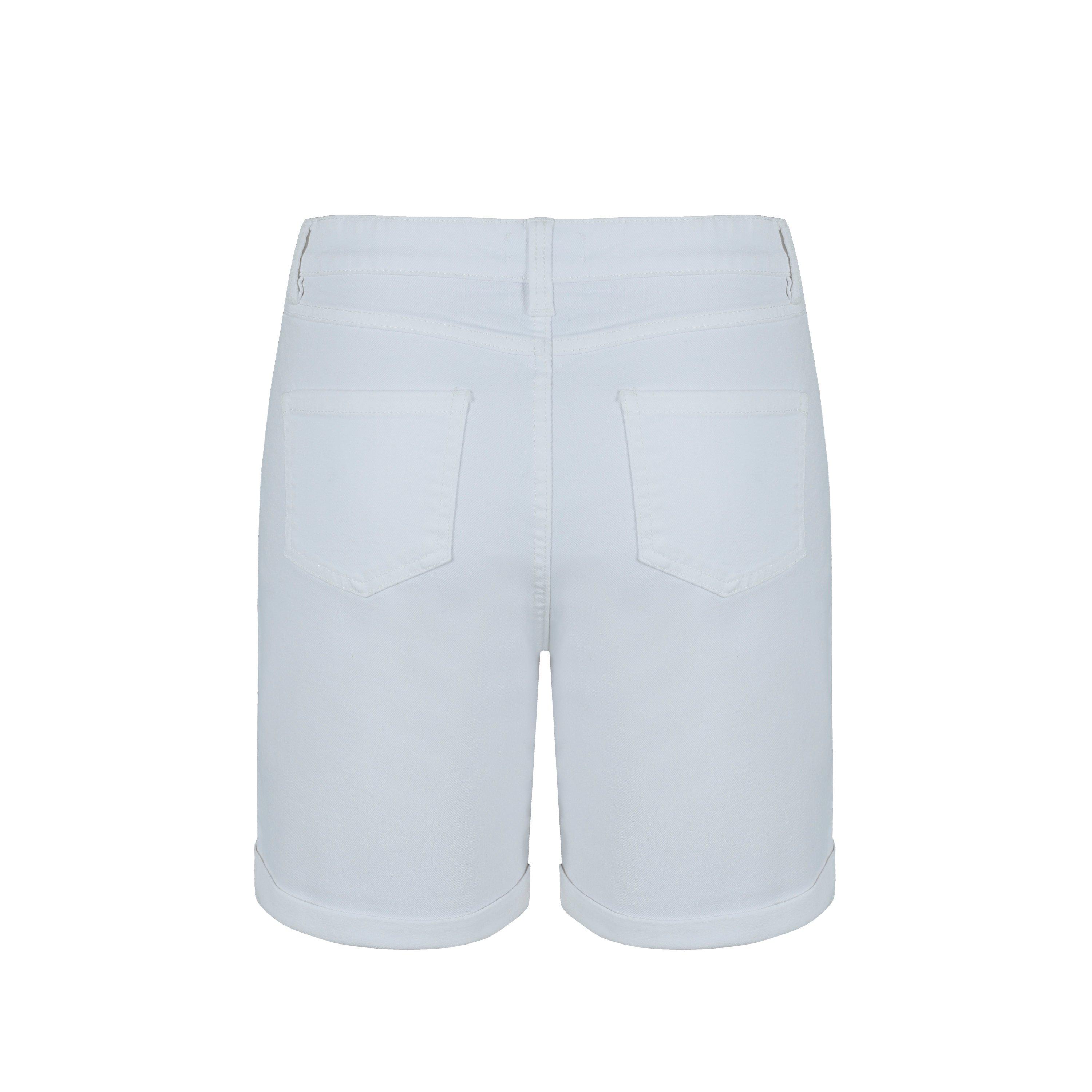 Weiß - Be You - Women's Knee-Length Denim Shorts - 2