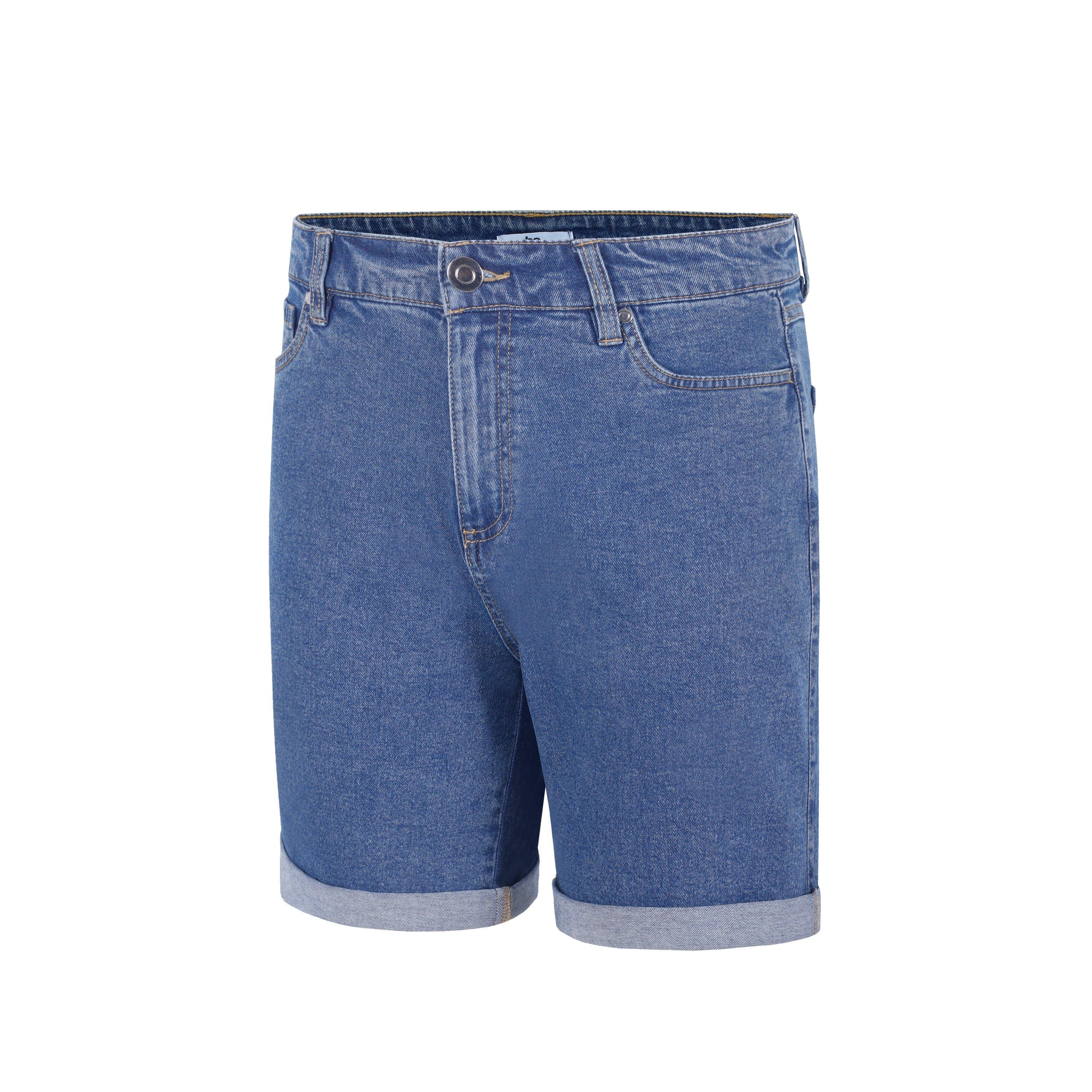 Lavagem Média - Be You - Knee-Length Denim Shorts - 3