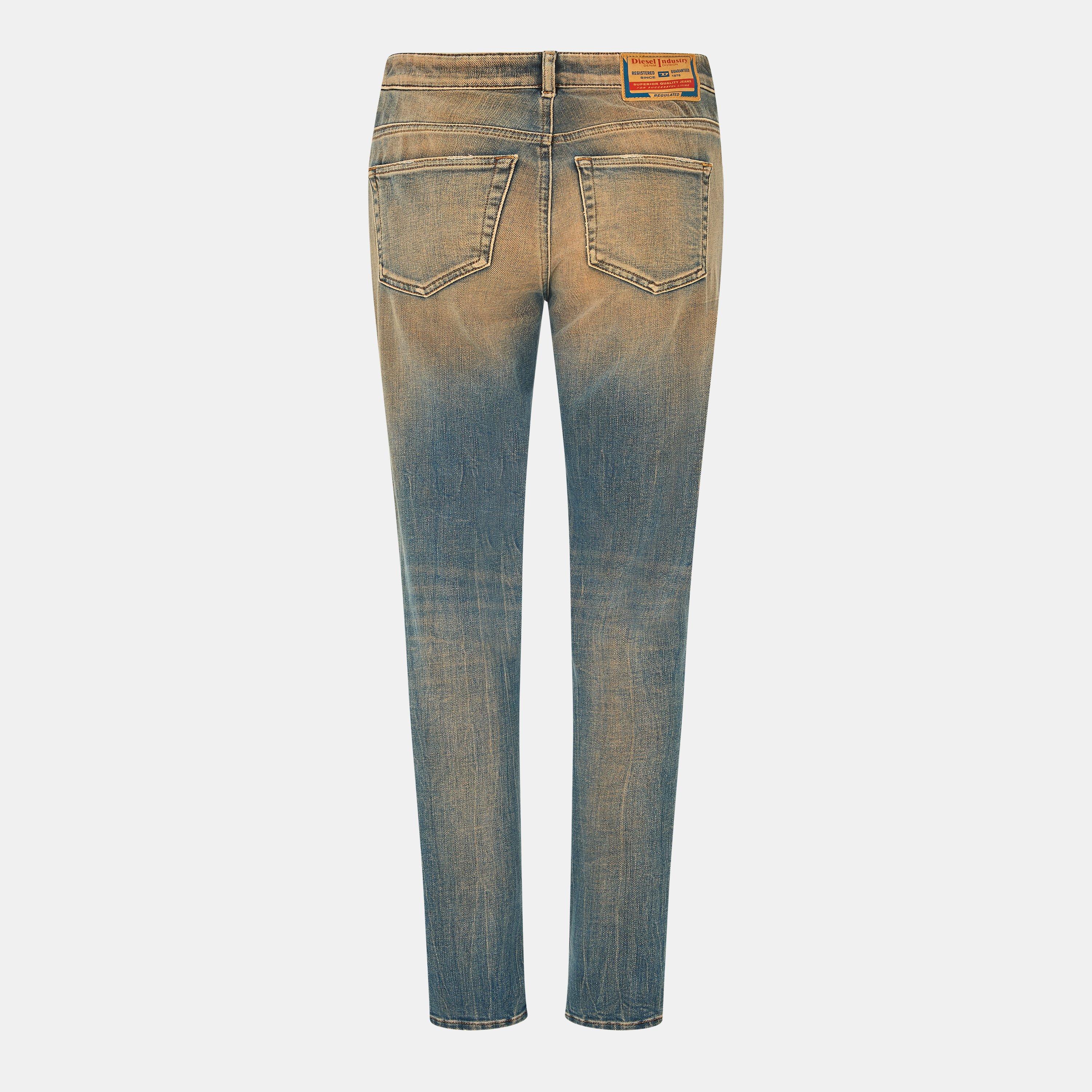 Black/Grey Denm - Diesel - Slandy Straight Jeans - 2