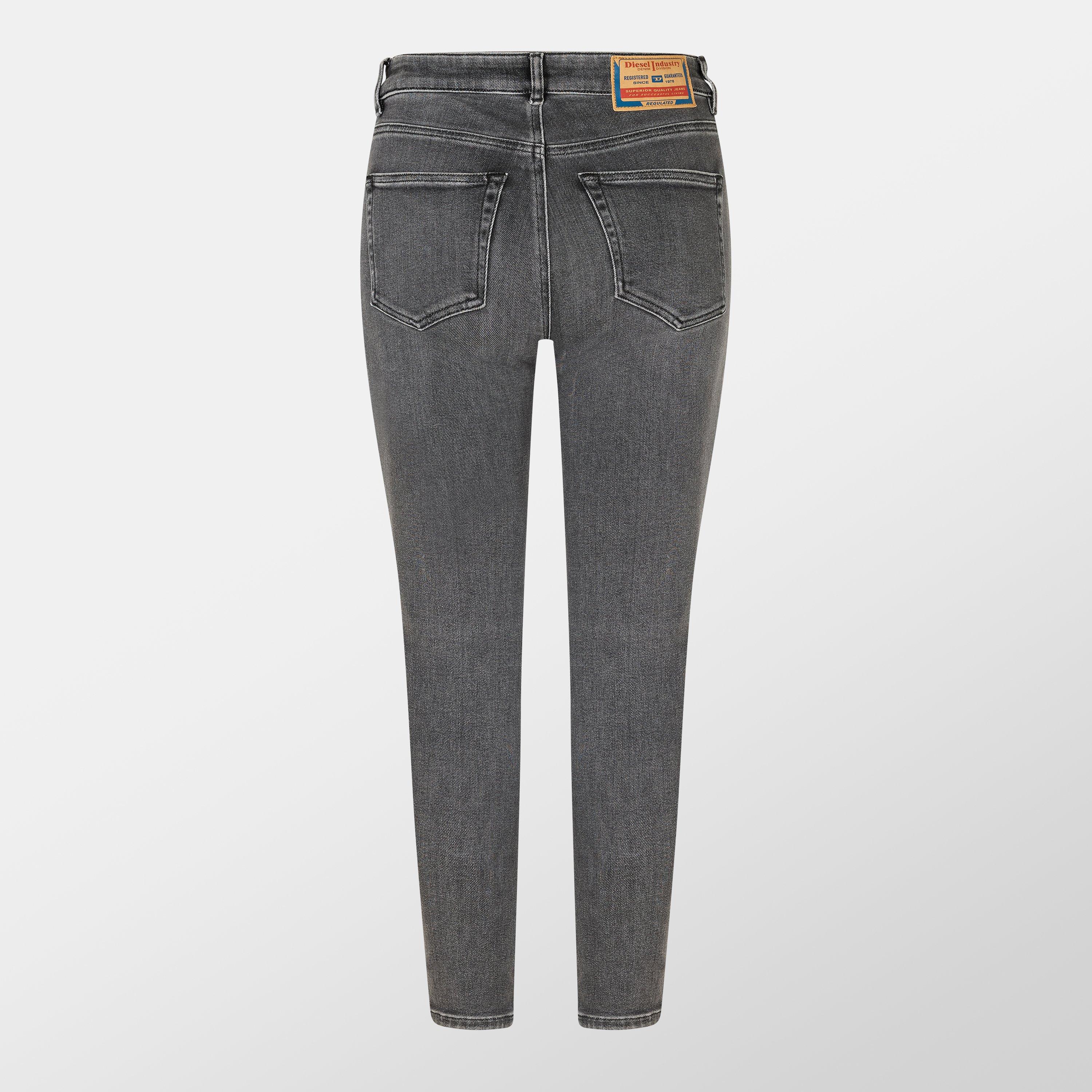 Black/Grey Denm - Diesel - Slandy Straight Jeans - 2