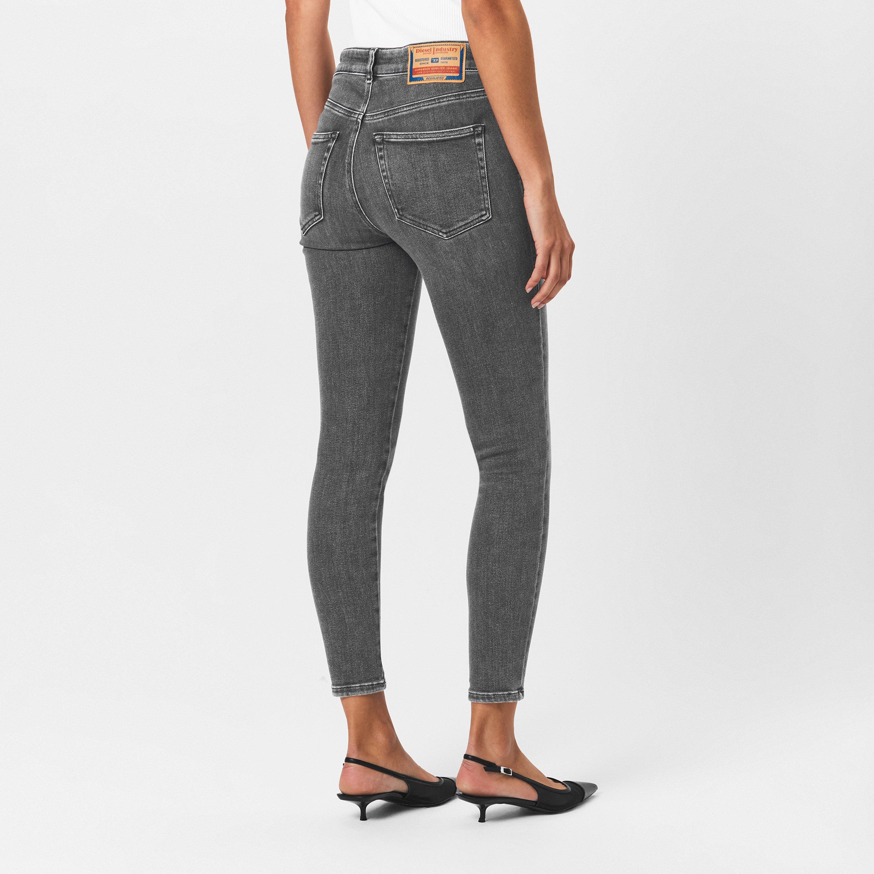 Black/Grey Denm - Diesel - Slandy Straight Jeans - 4