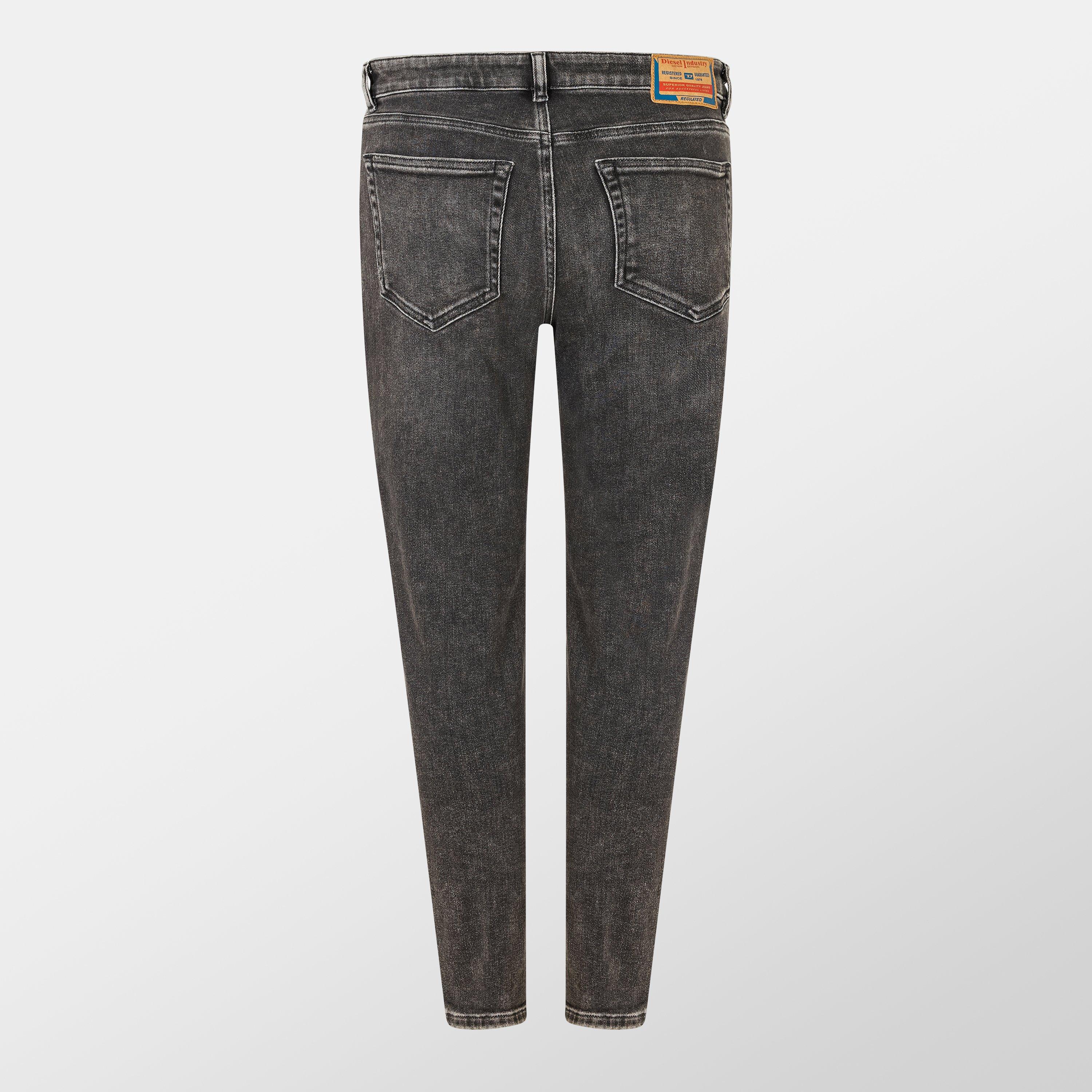 Black/Grey Denm - Diesel - Slandy Straight Jeans - 2