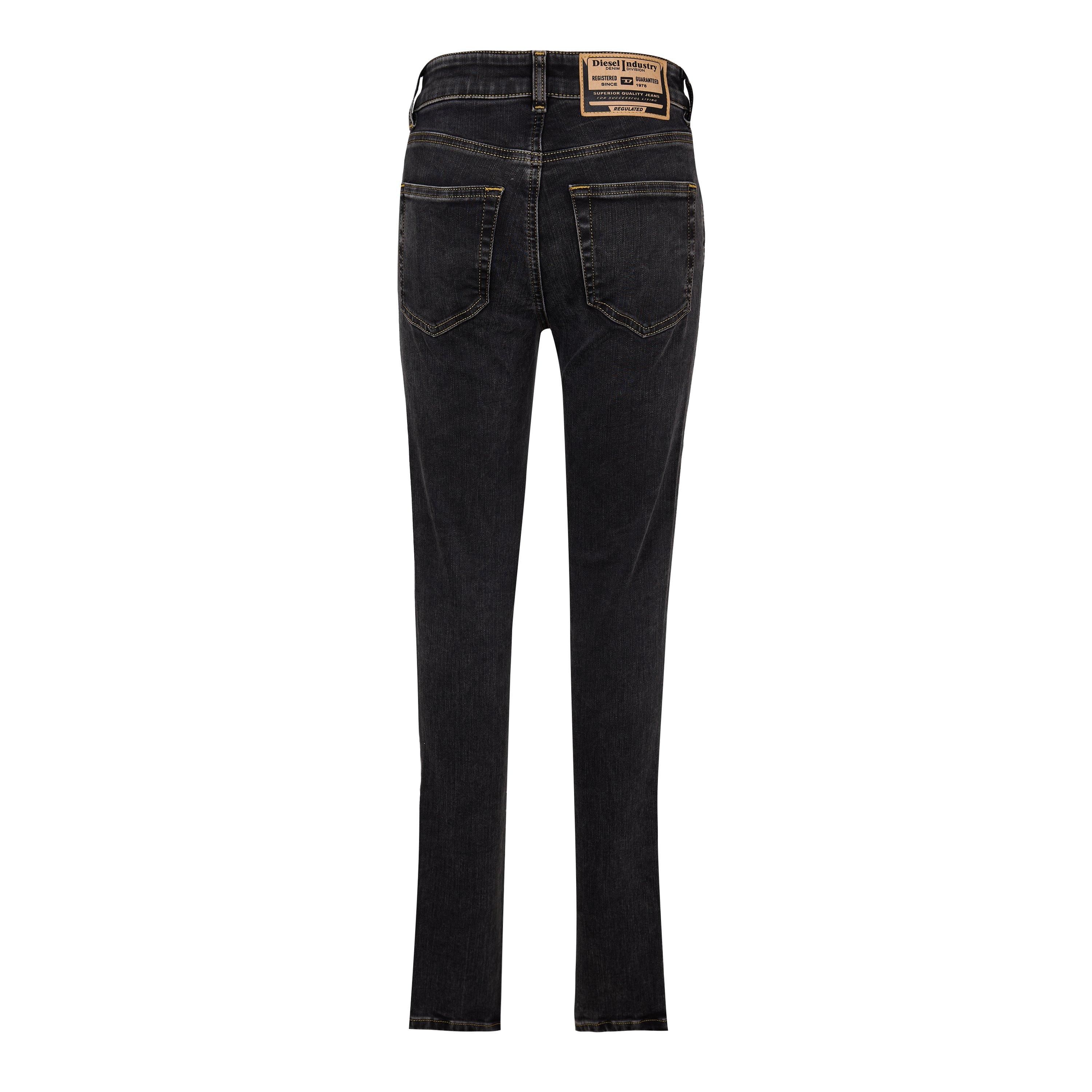 Blk Gry Denim - Diesel - Slandy Straight Jeans - 2