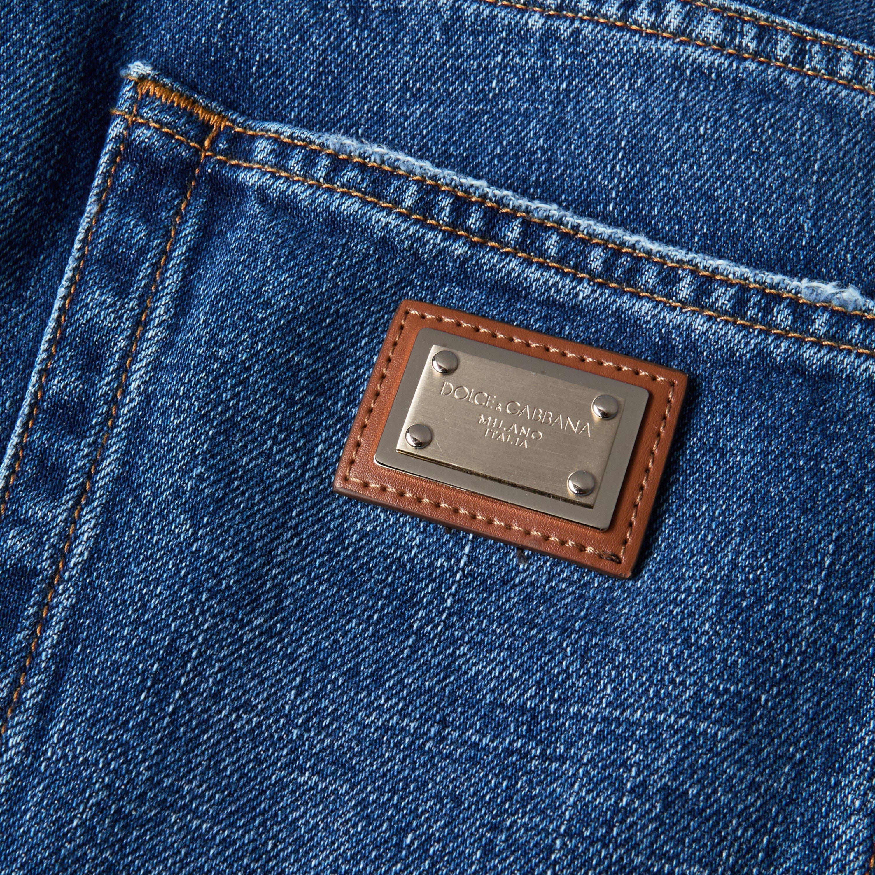 Blue Denim - Dolce and Gabbana - DG Straight Cut Jean Ld63 - 3