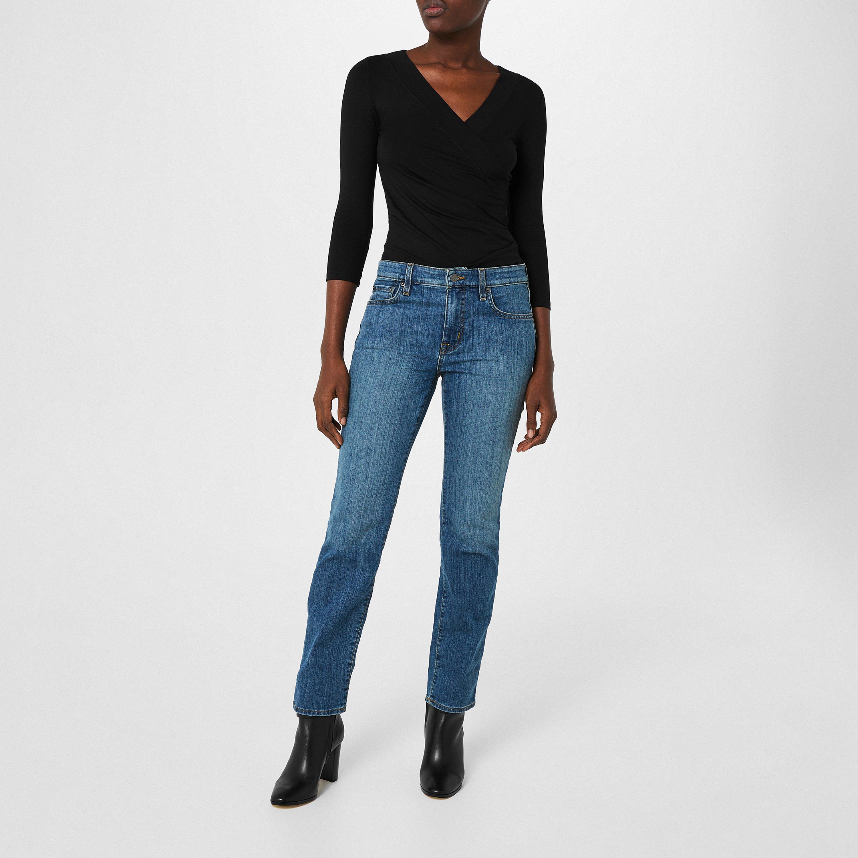 Ocean Blue - Lauren by Ralph Lauren - Midrise 5 Pocket Jeans - 2