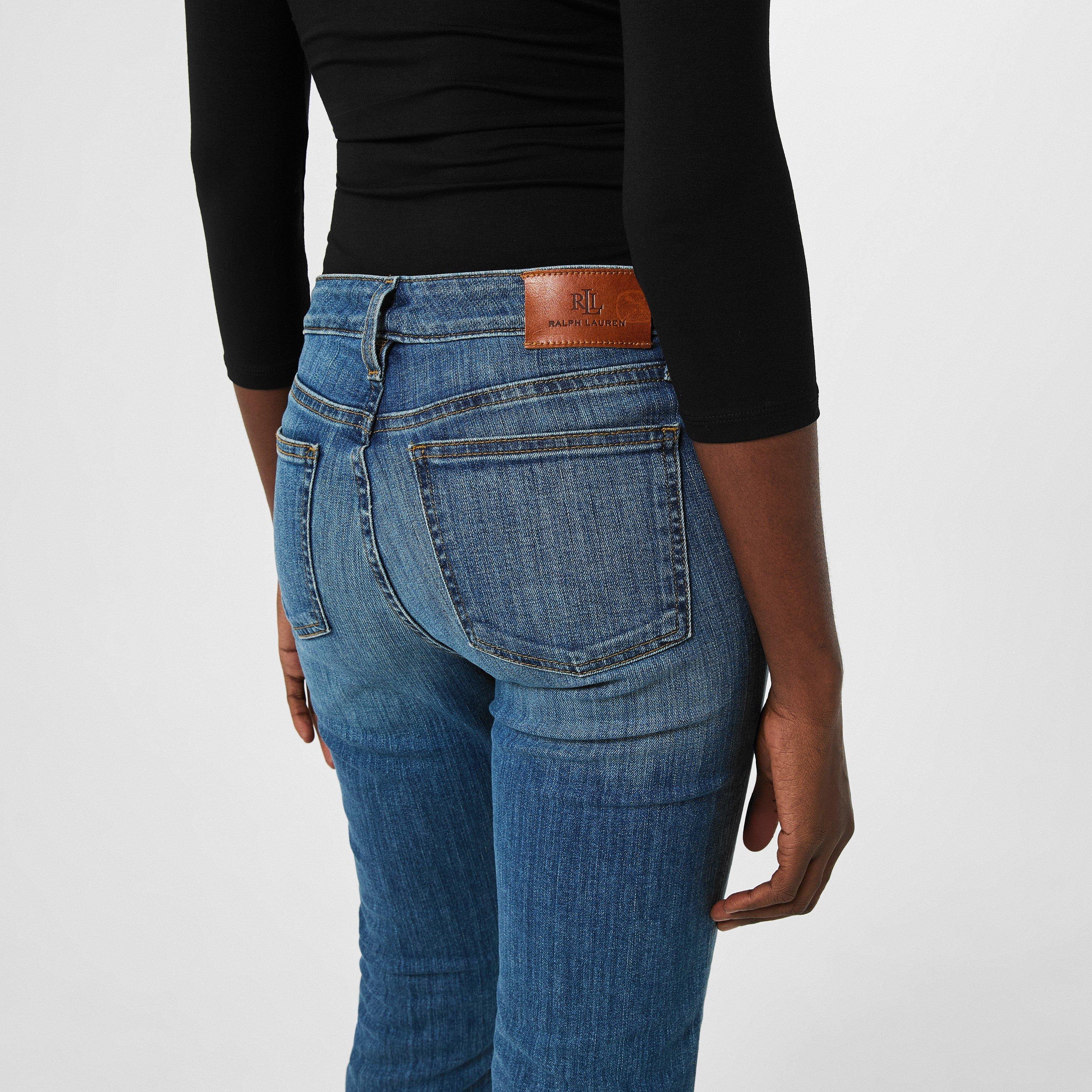 Ocean Blue - Lauren by Ralph Lauren - Midrise 5 Pocket Jeans - 4