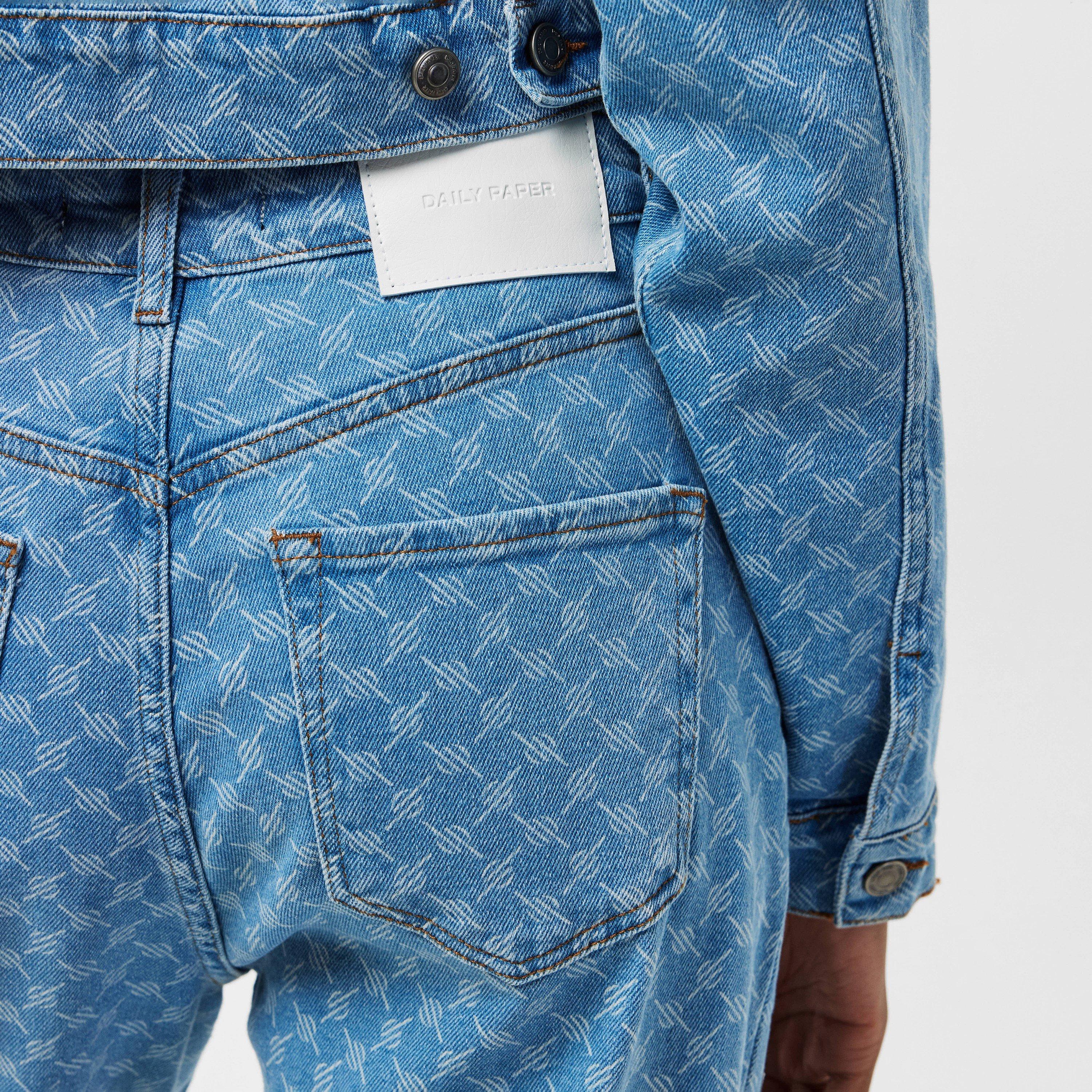 Blue - Daily Paper - Women's Monogram Straight Leg Jeans - 5