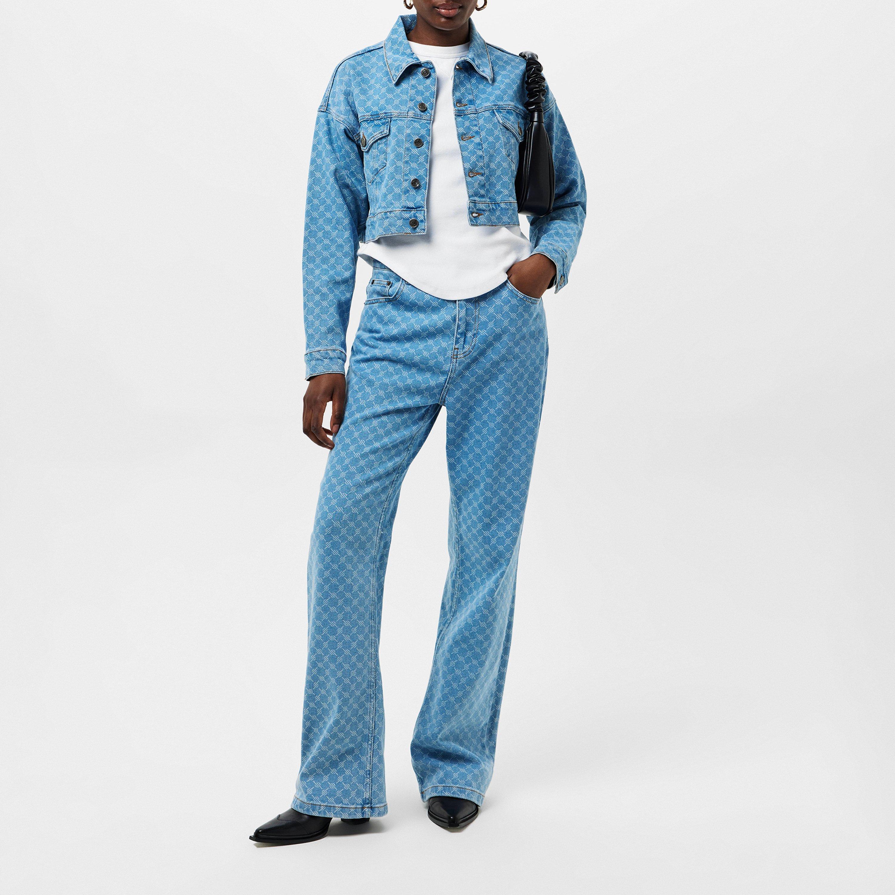 Blue - Daily Paper - Women's Monogram Straight Leg Jeans - 6