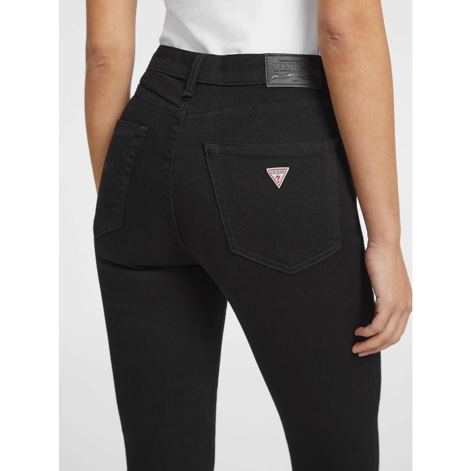 GJ Black Overdy - Guess - Women's High Rise Skinny Jeans - 7