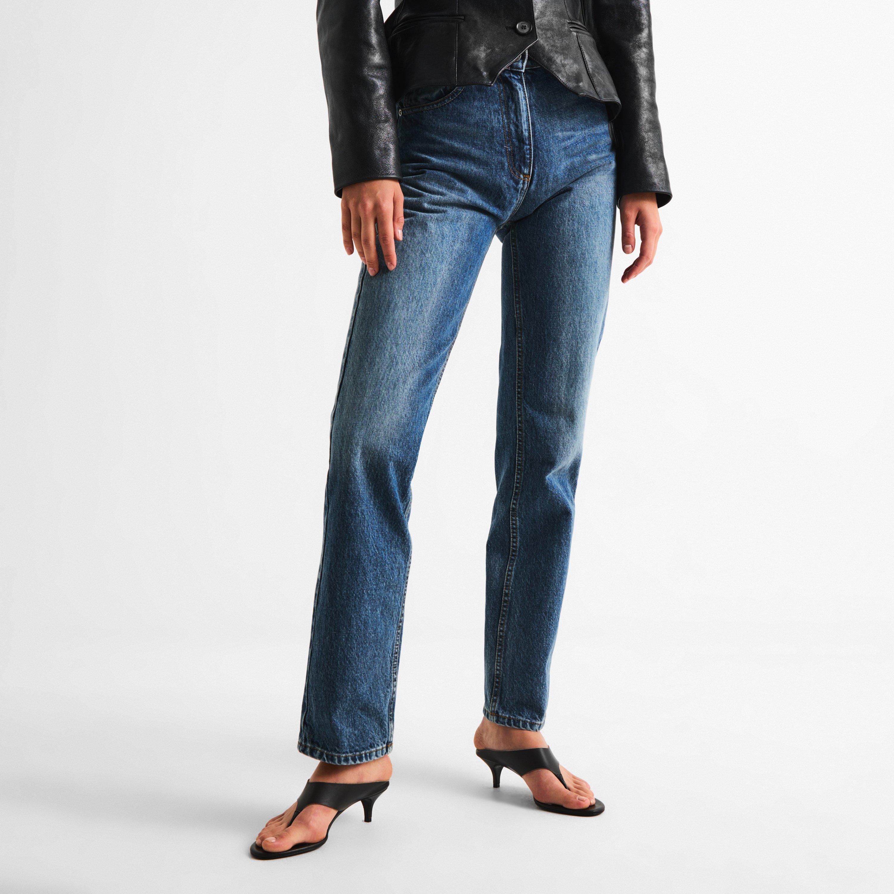 Blue - Magda Butrym - High-Rise Boyfriend Jeans - 3