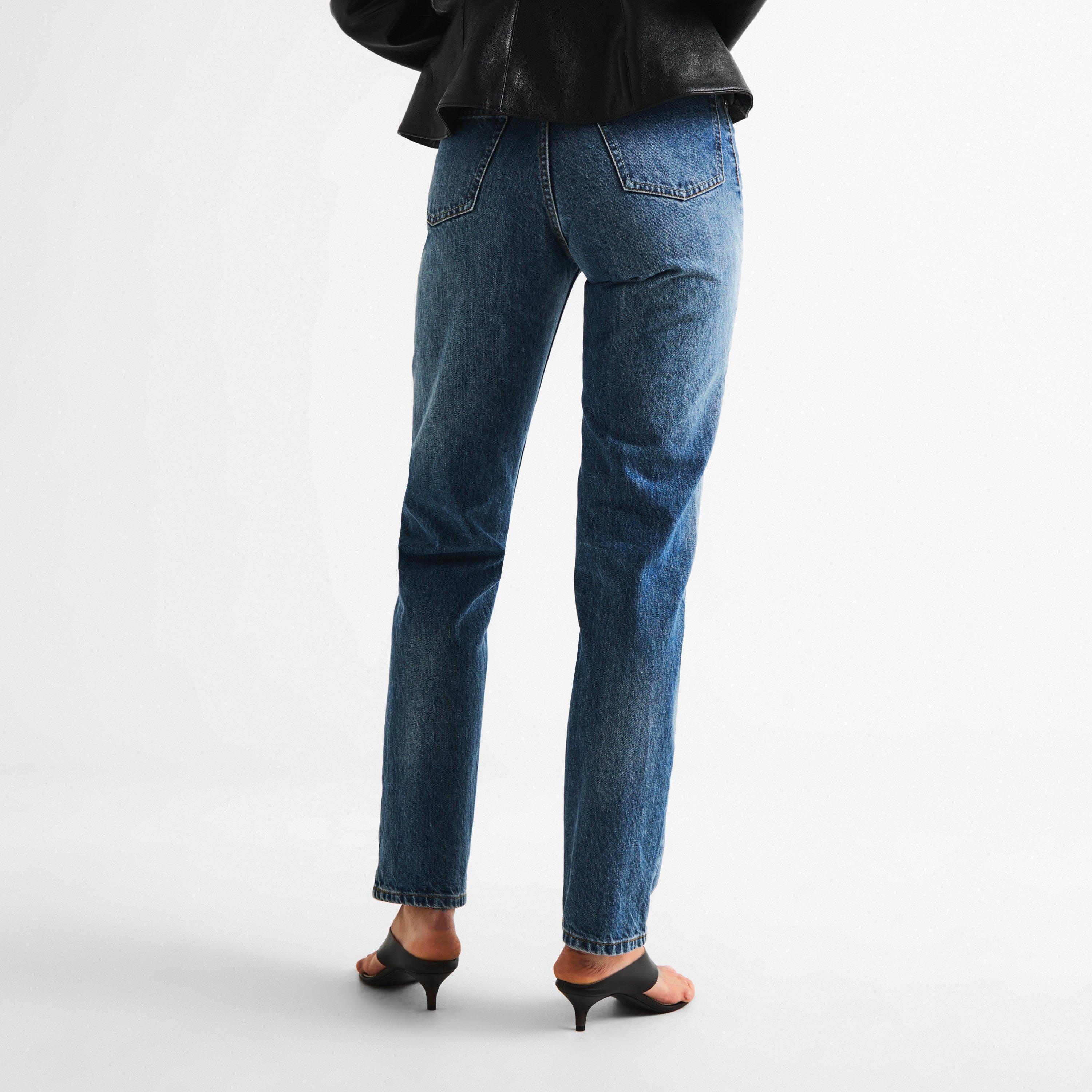 Blue - Magda Butrym - High-Rise Boyfriend Jeans - 4