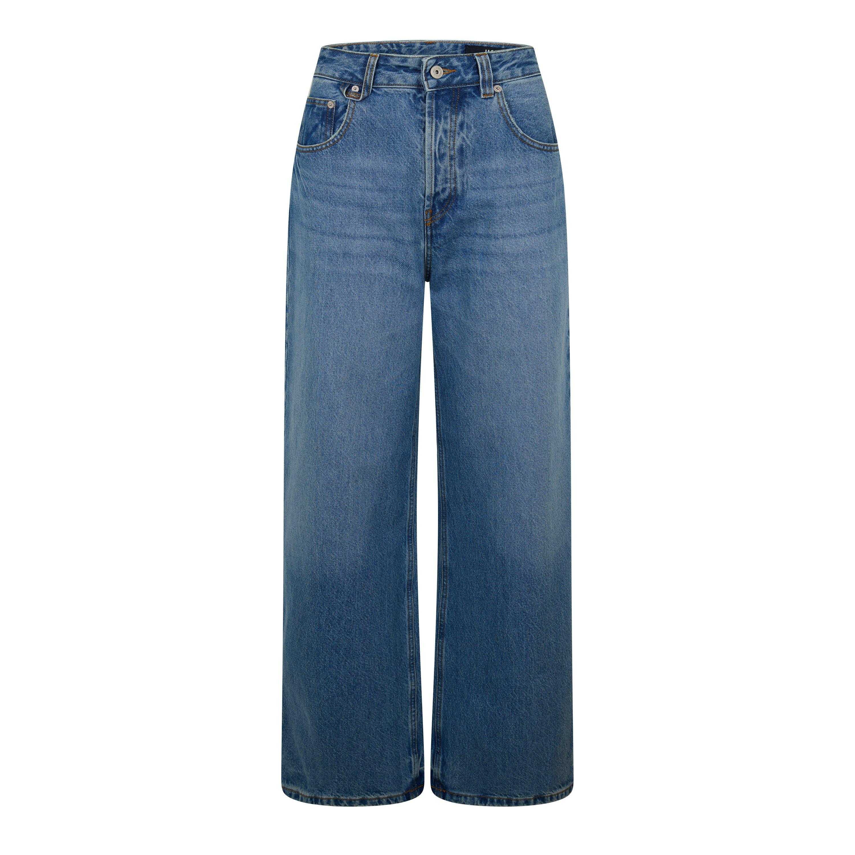 Jacquemus Women's Jacquard Straight Leg Jeans - Blue/Tabac - Size 10 (FR38)
