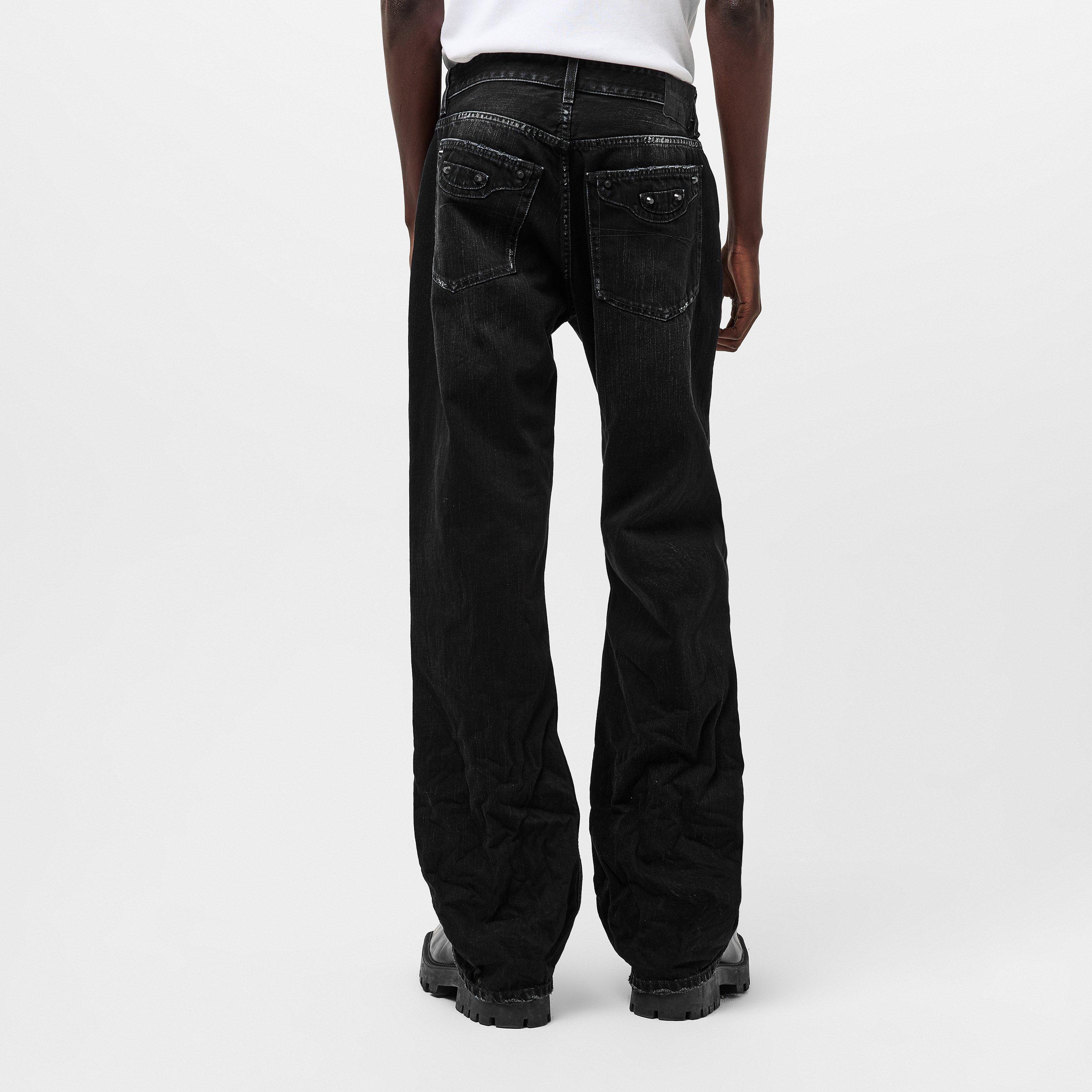 Black Fade Out - Balenciaga - Women's Straight Leg Jeans - 4