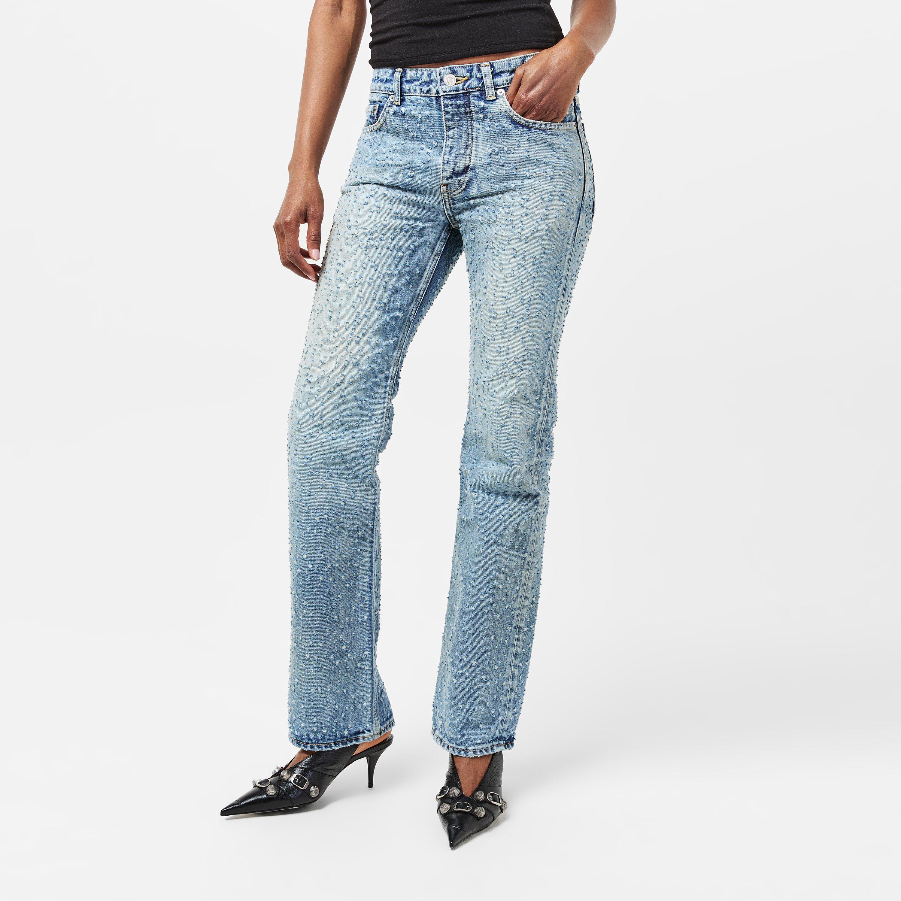 Pale Blue - Balenciaga - Women's Straight Jeans - 3