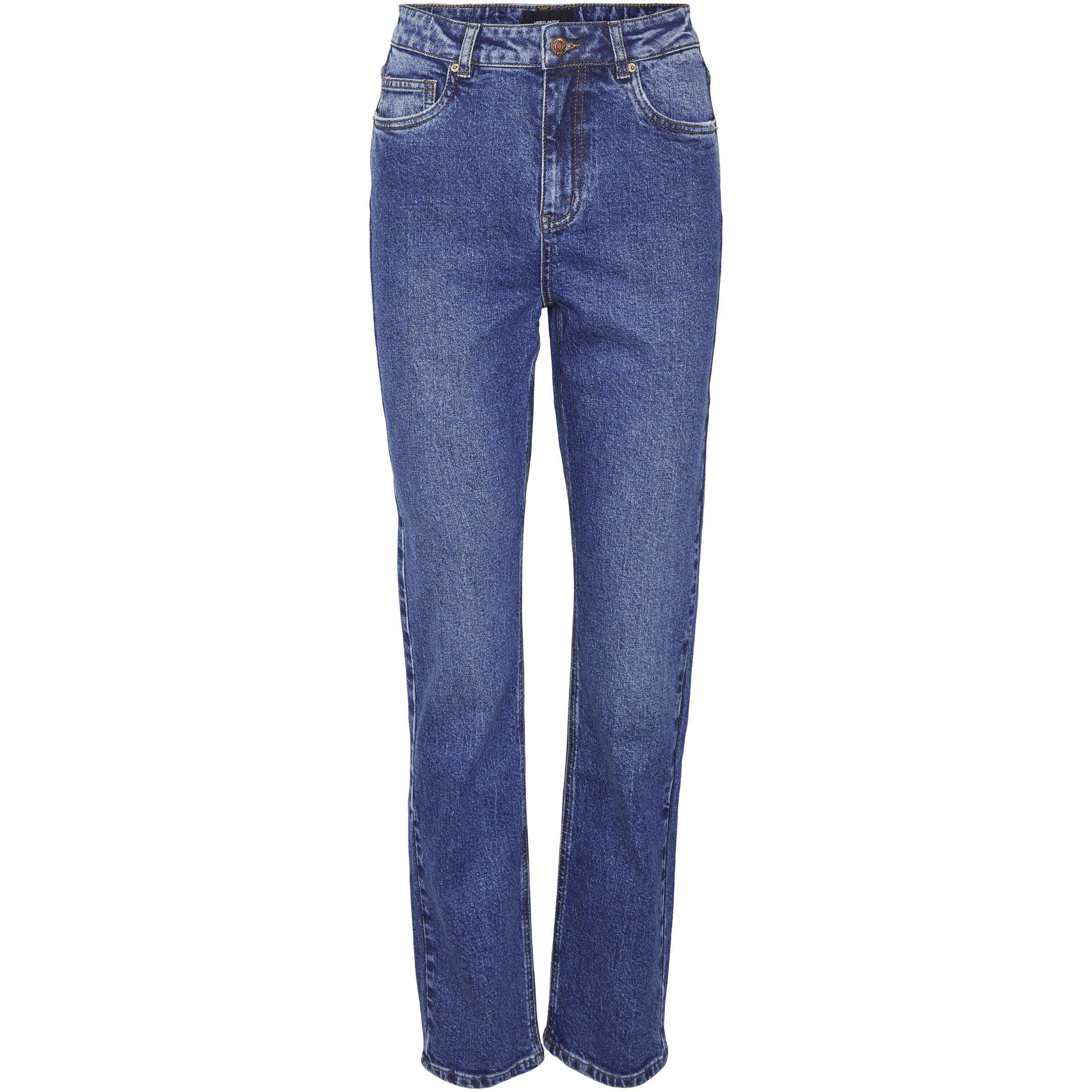 Dark Blue - Vero Moda - Women's Drew Straight Leg Jeans - 1