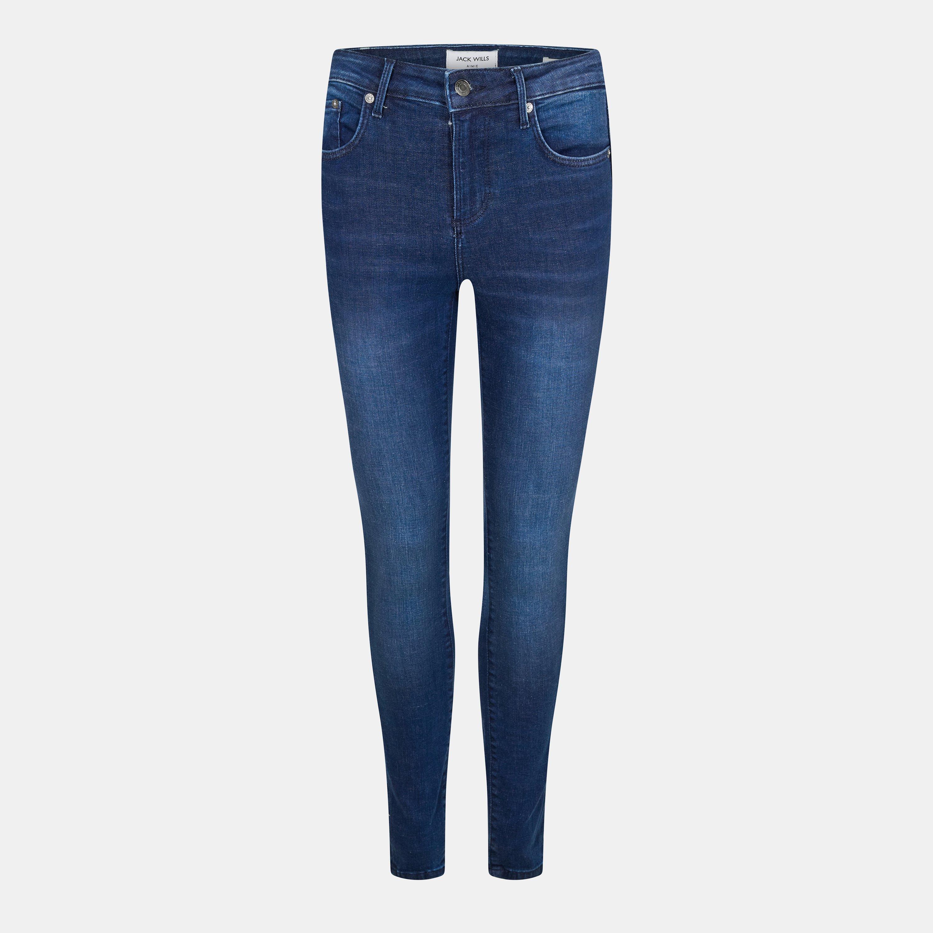 Jack Wills Women's Aimie Modern Skinny Jeans - Dark Indigo - 34 L28