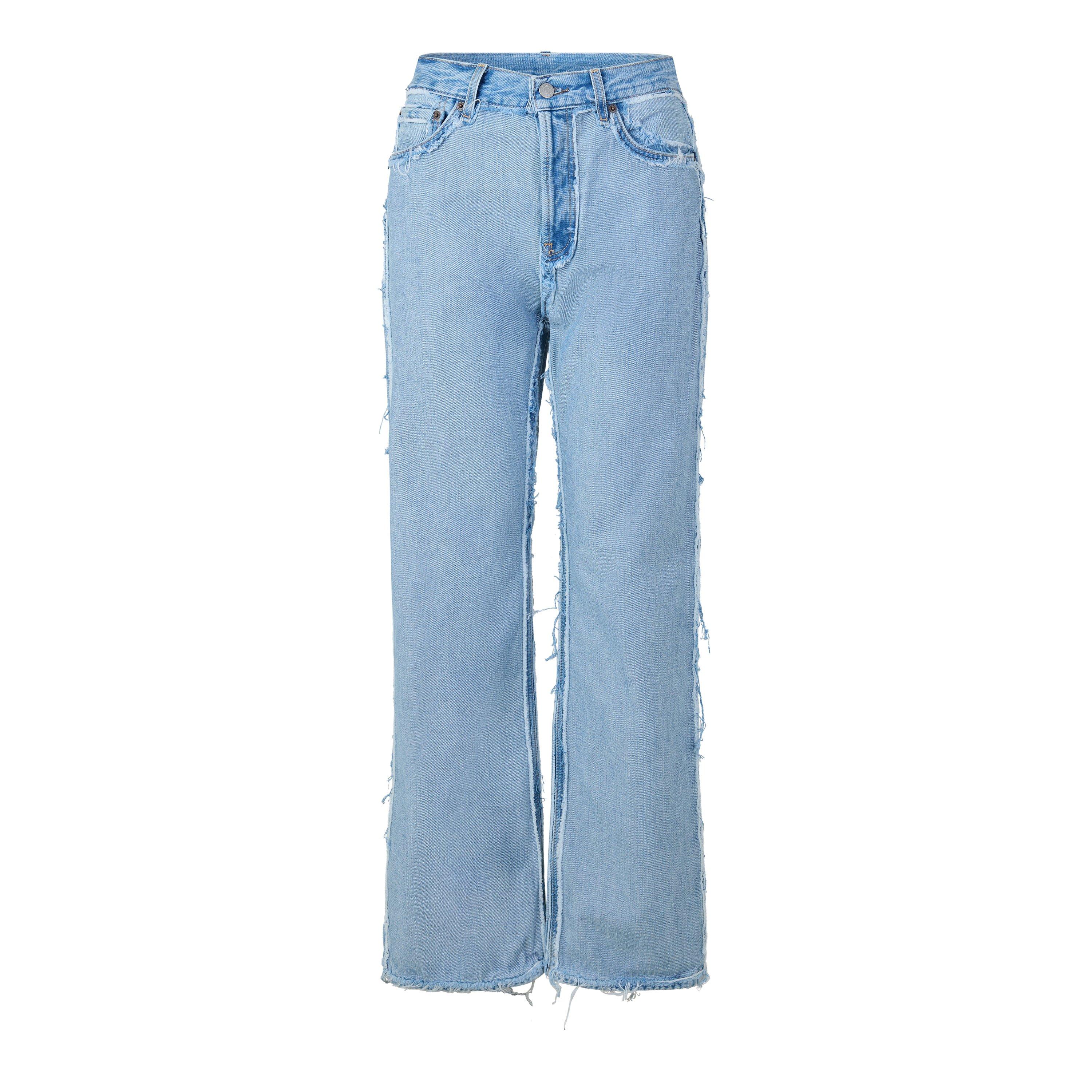 Light Blue - Acne Studios - Acne FRAYED JEANS Ld64 - 1