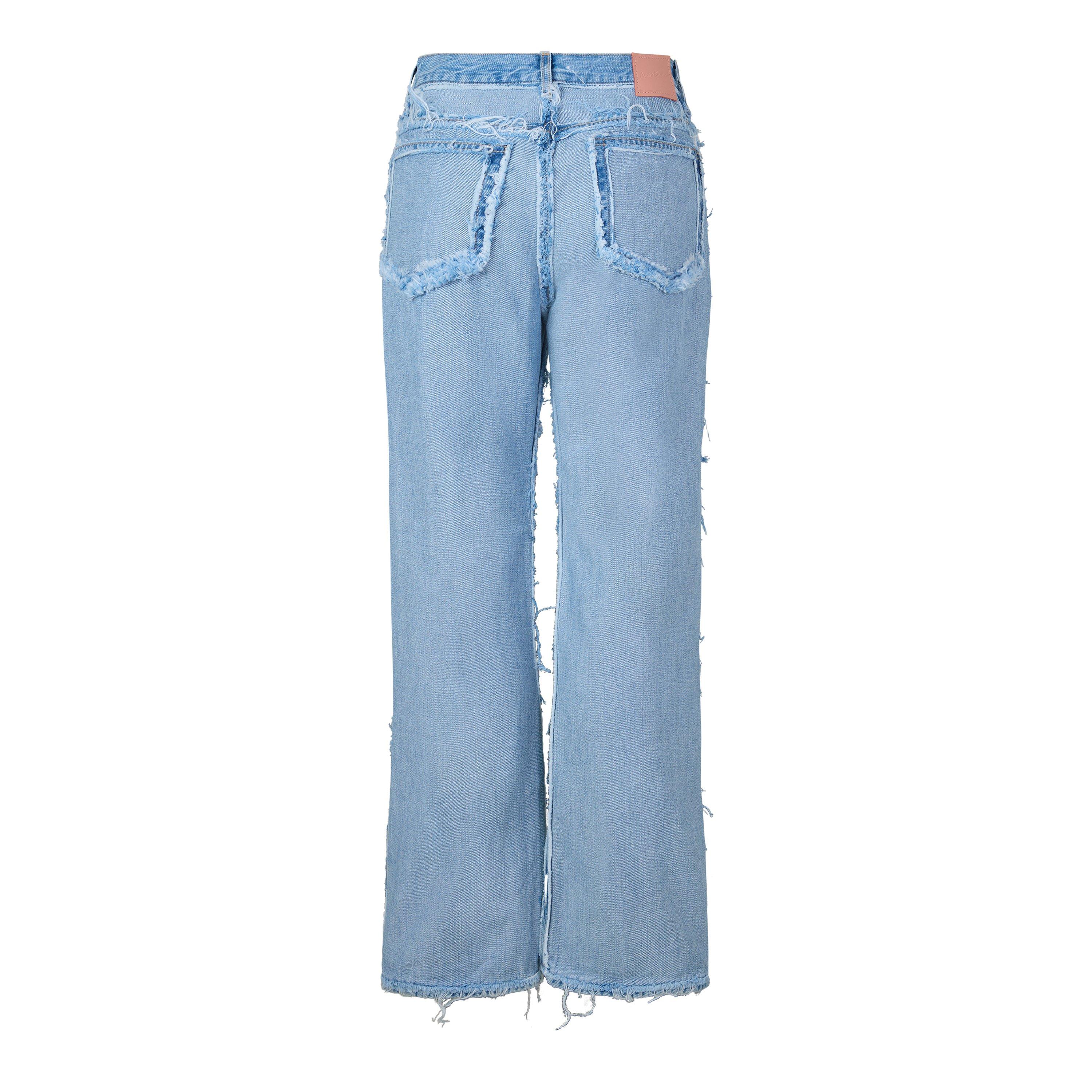 Light Blue - Acne Studios - Acne FRAYED JEANS Ld64 - 2