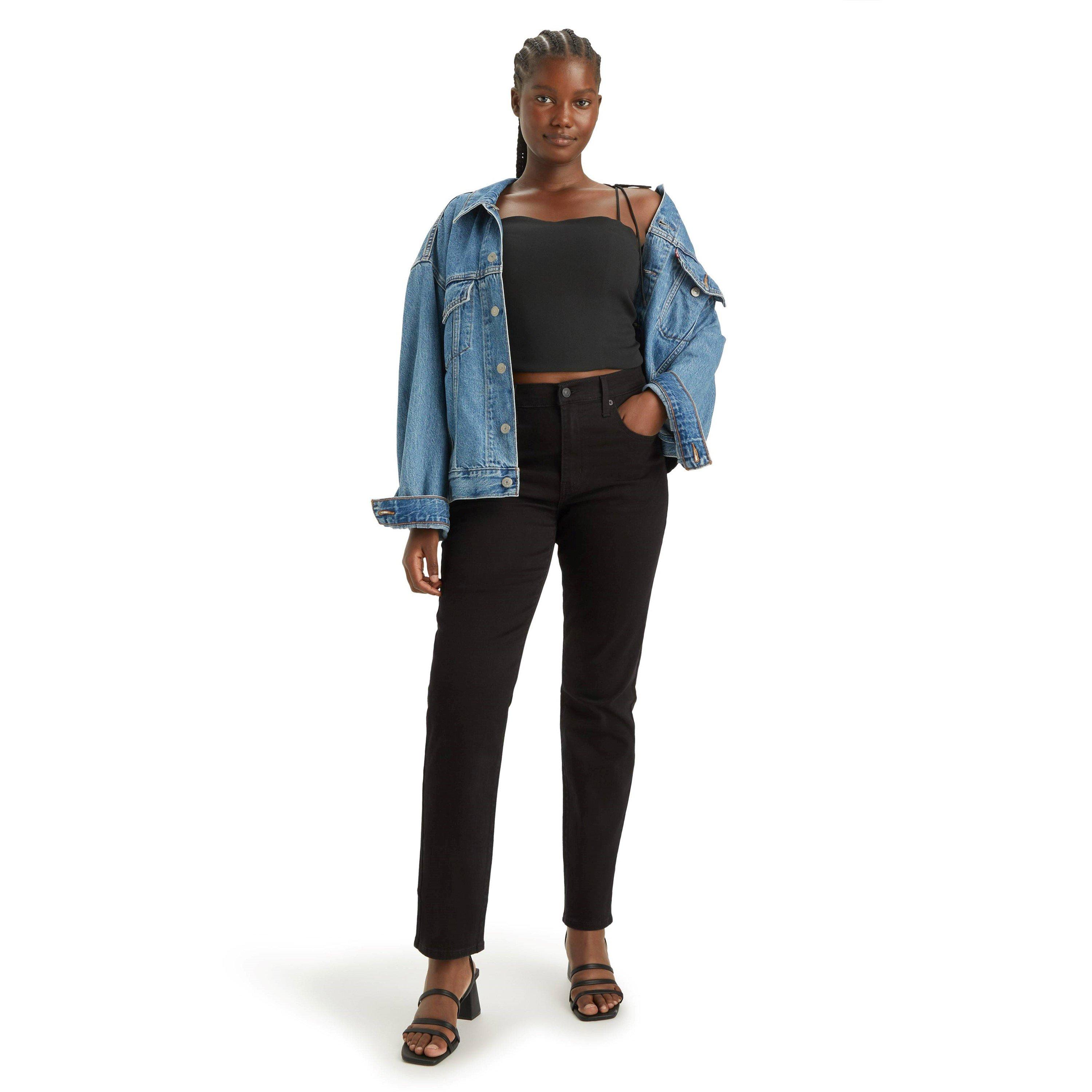 Night Is Blk 09 - Levis - 724 High Rise Straight Jeans - 7