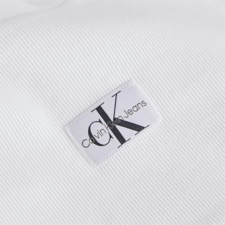 Blanc éclatant - Bottega Veneta short-sleeve shirt oversize - Badge Rib Short Sleeve T Shirt oversize - 3