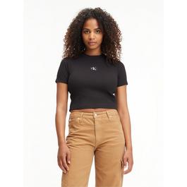 Calvin Klein Jeans Badge Rib Short Sleeve T Shirt