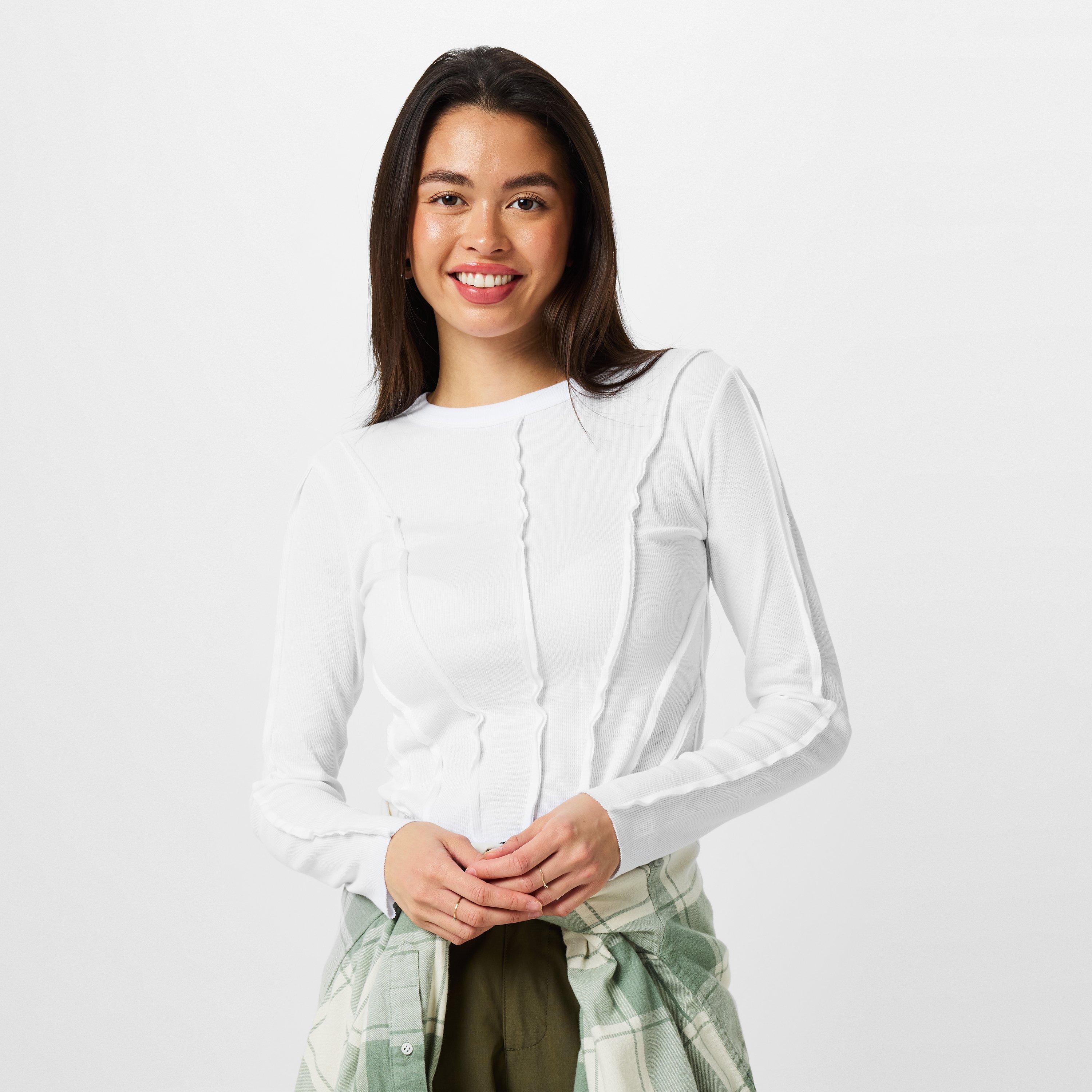 Wit - Jack Wills - Seam Detail Long-Sleeve T-Shirt - 3