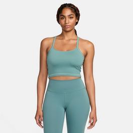 Nike One Fitted Womens Dri FIT Crop Tank Top