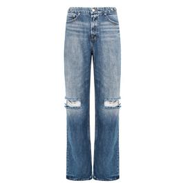 Good American 90s Knee Ripped Jeans