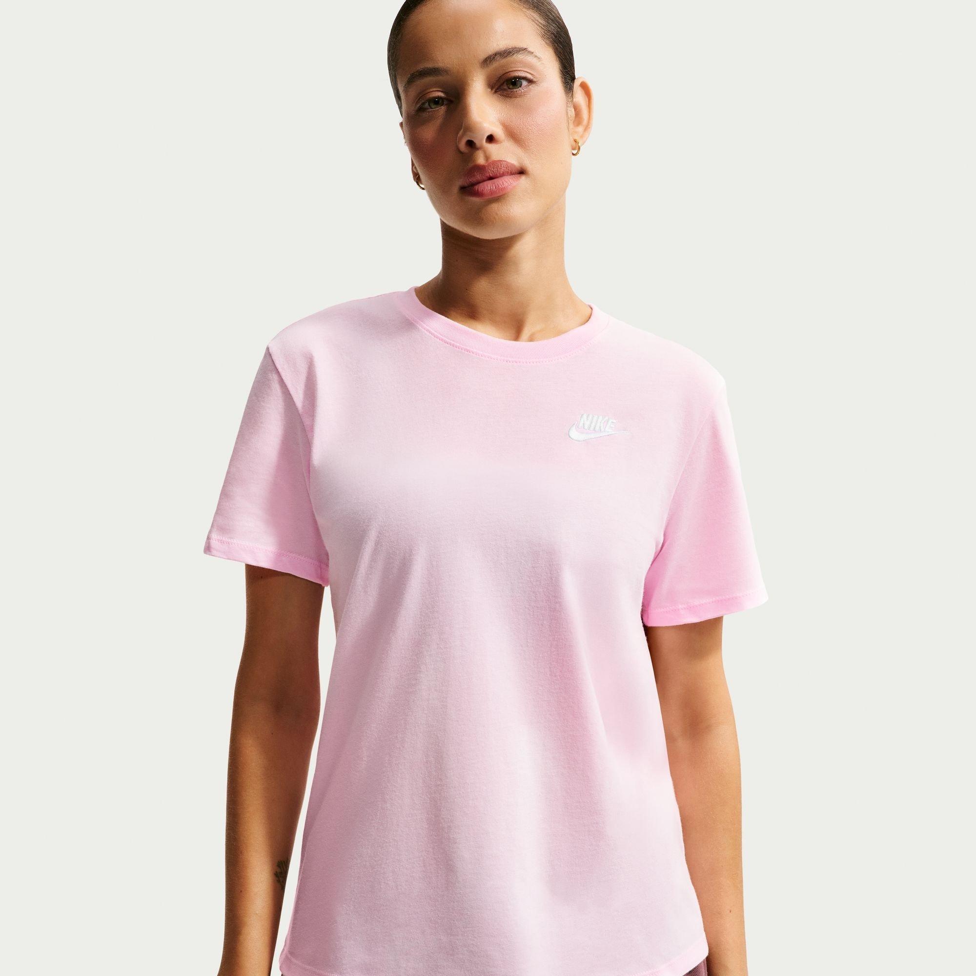 Nike Women's Sportswear Club T-Shirt - Pink Foam - 12 (M)