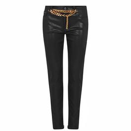 Tom Ford Shiny Lacquered Denim Skinny Pants