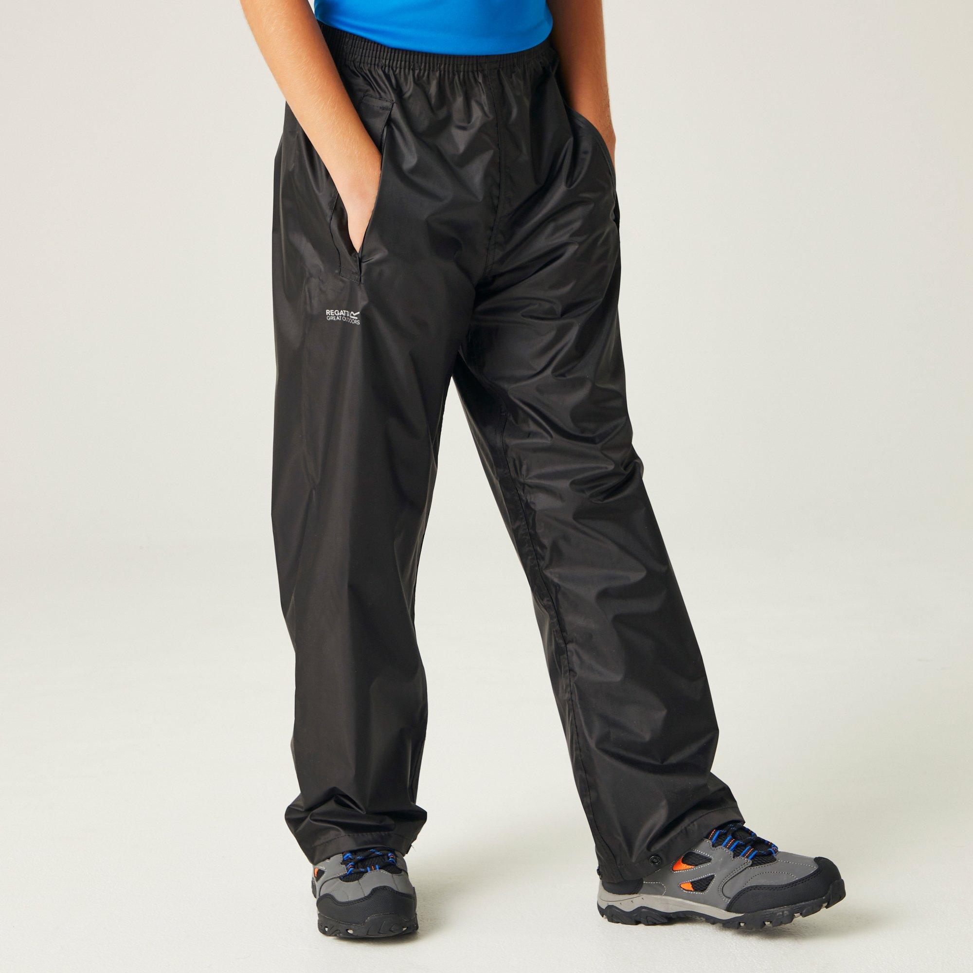 Black - Regatta - Kids Stormbreak Waterproof Overtrouser - 1