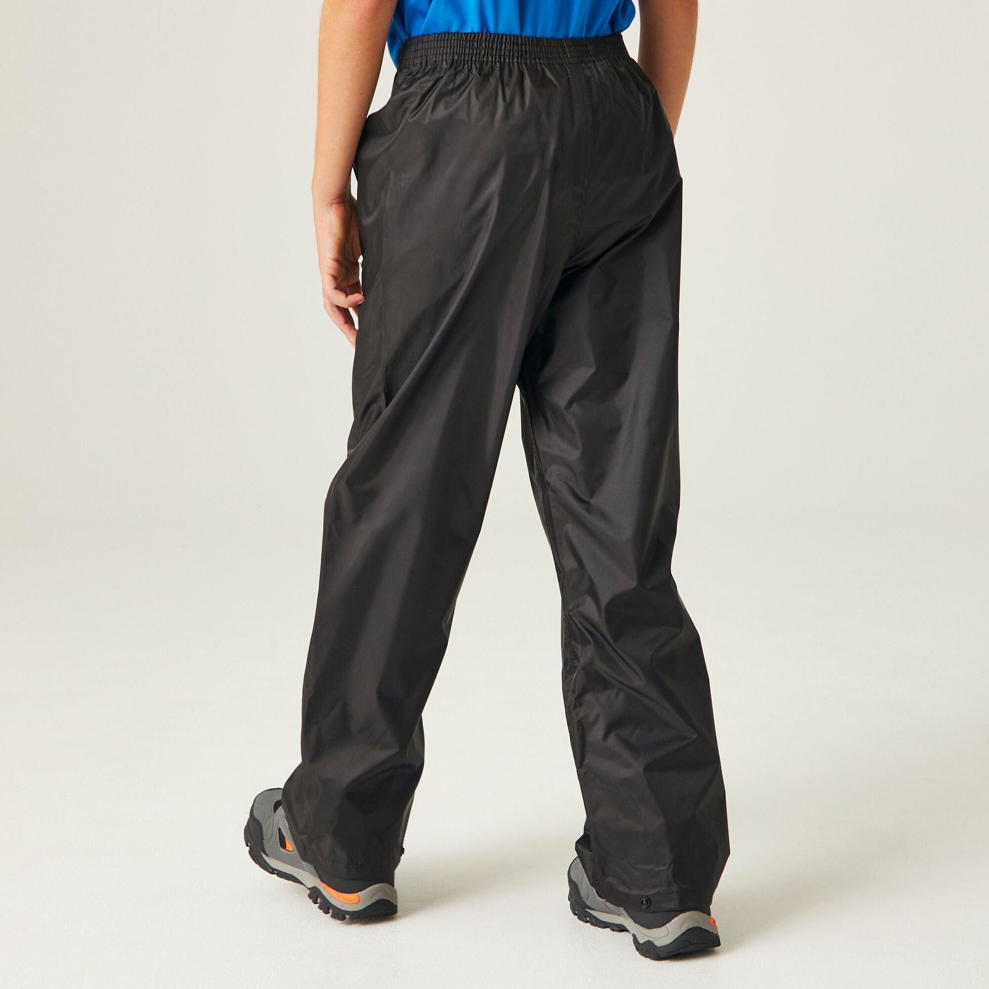 Black - Regatta - Kids Stormbreak  Waterproof Overtrouser - 2